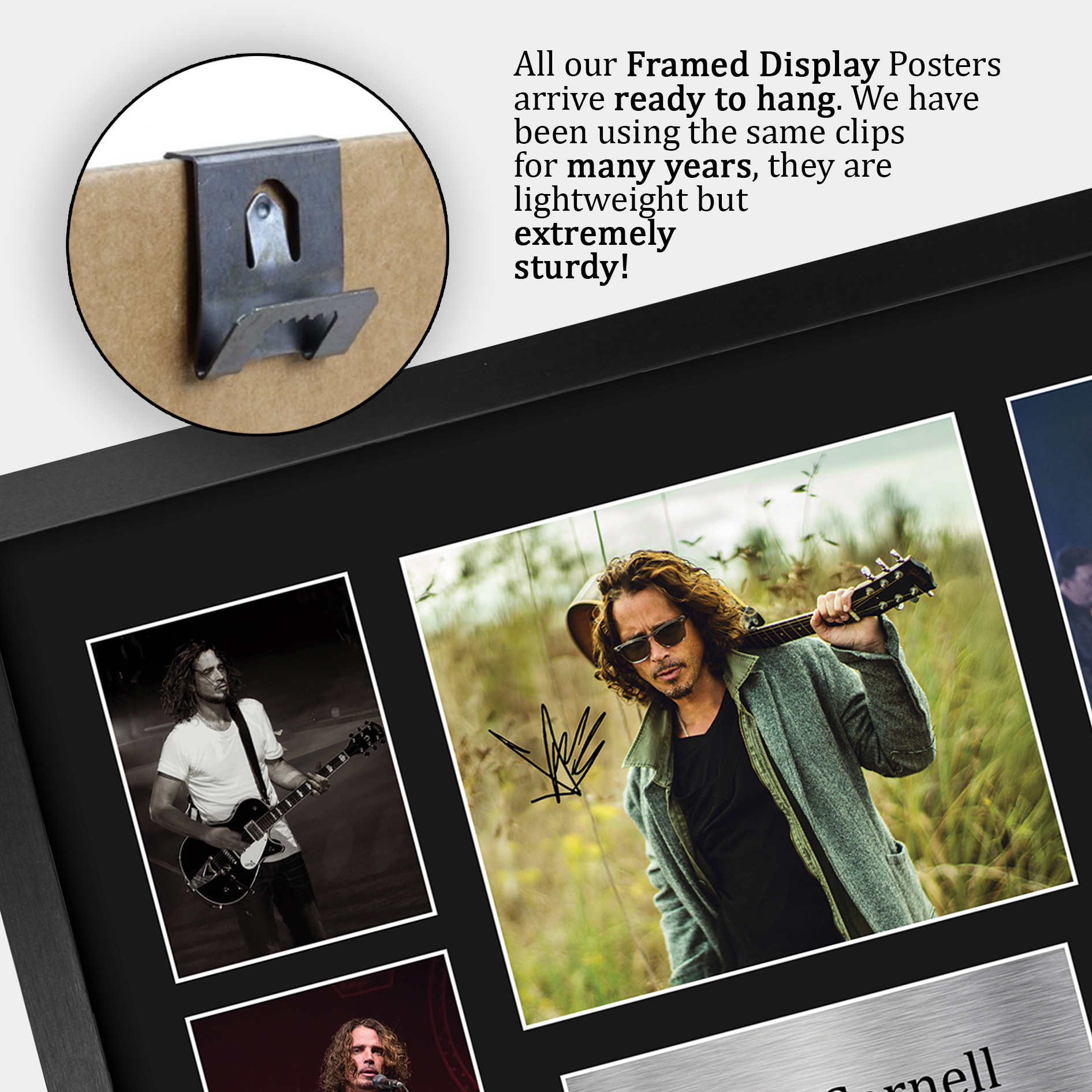 Chris Cornell signiertes vorgedrucktes Autogramm A4 Fotogeschenk für einen Soundgarden Fan - Bild 22 von 24