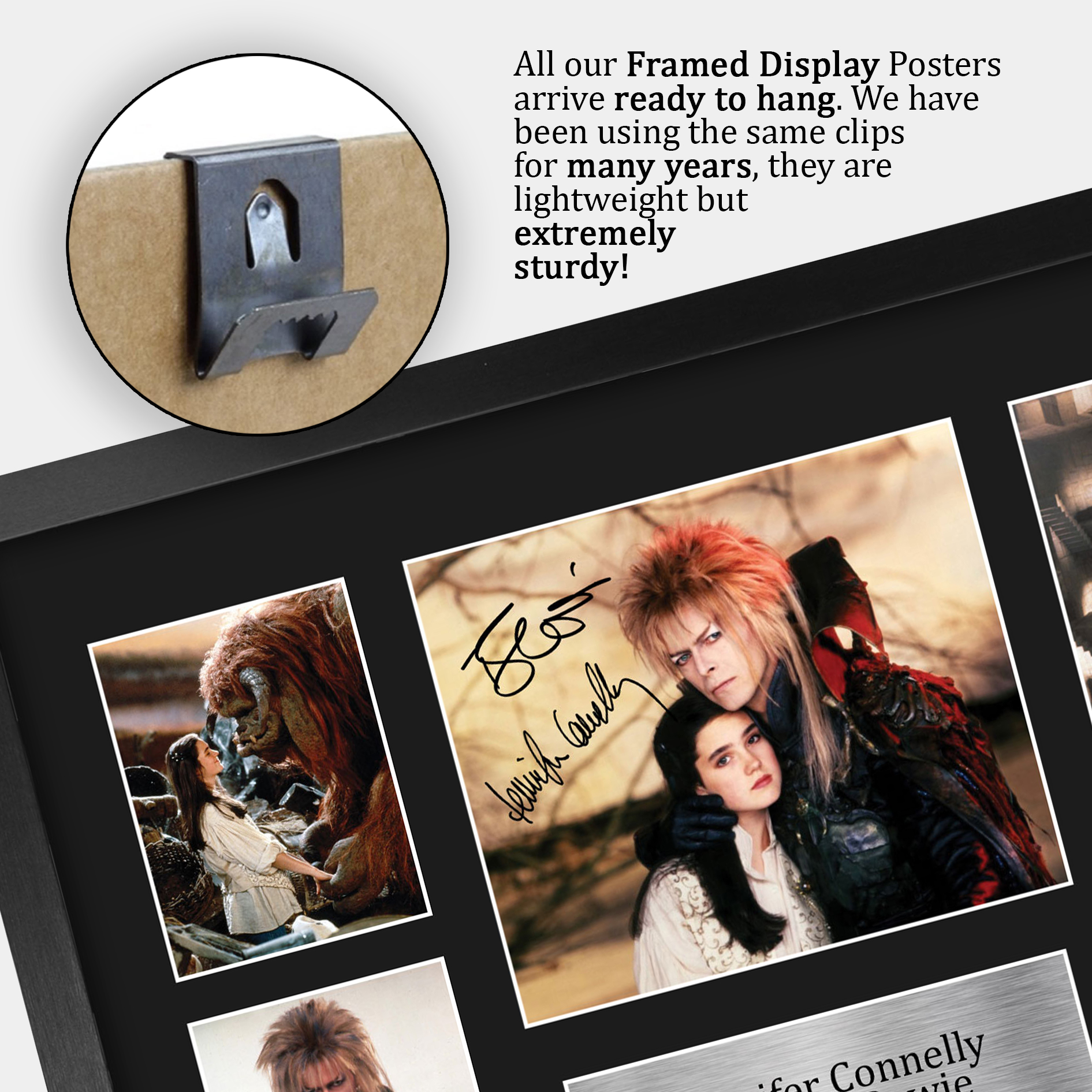 Labyrinth Ideal Gift Printed Framed Autograph Picture to Movie Memorabilia Fans - Picture 13 of 45