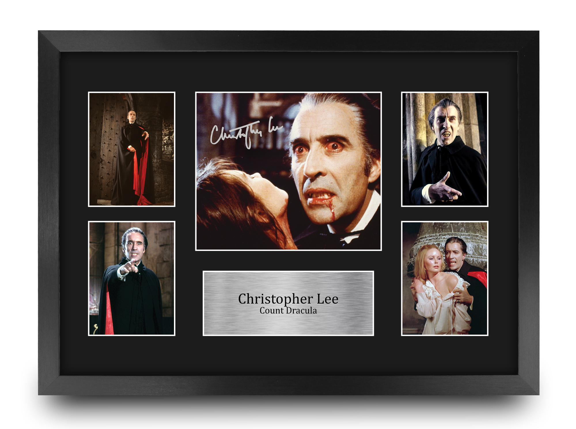 Christopher Lee Dracula Gift Idea Signed Autograph A4 Picture Print to Movie Fan - Picture 18 of 24