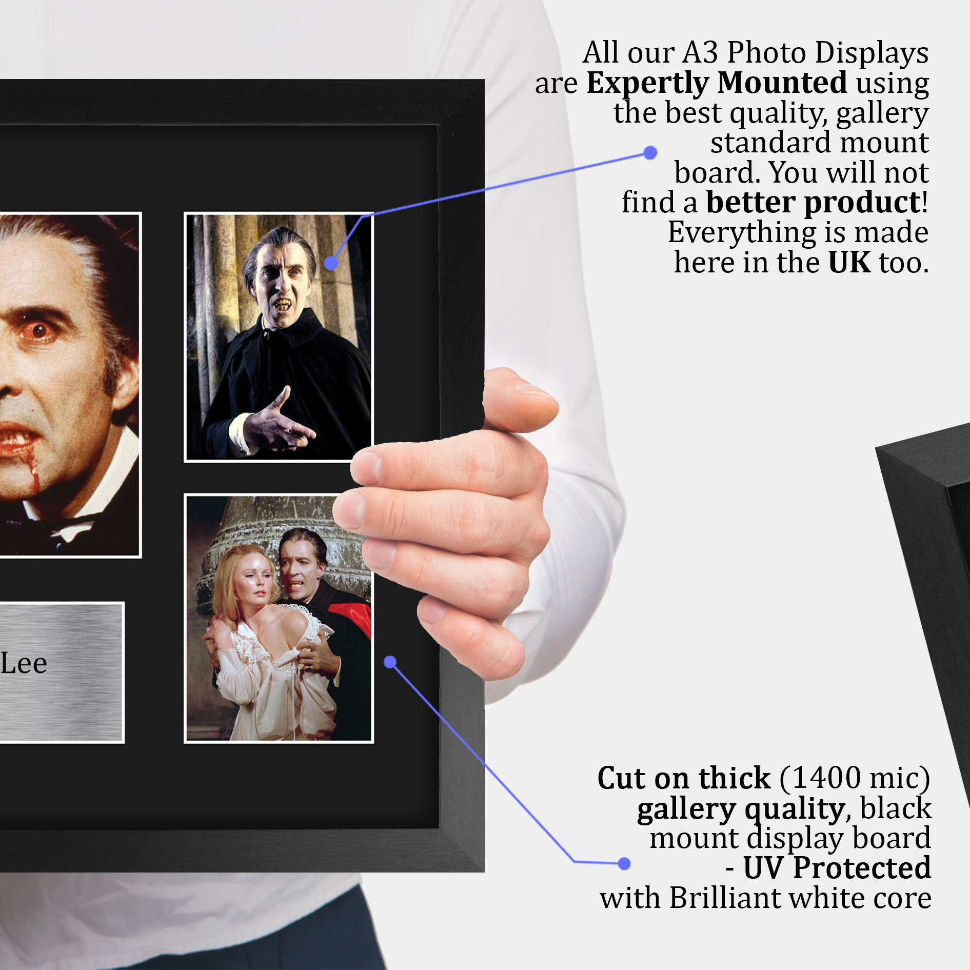Christopher Lee Dracula Gift Idea Signed Autograph A4 Picture Print to Movie Fan - Picture 21 of 24