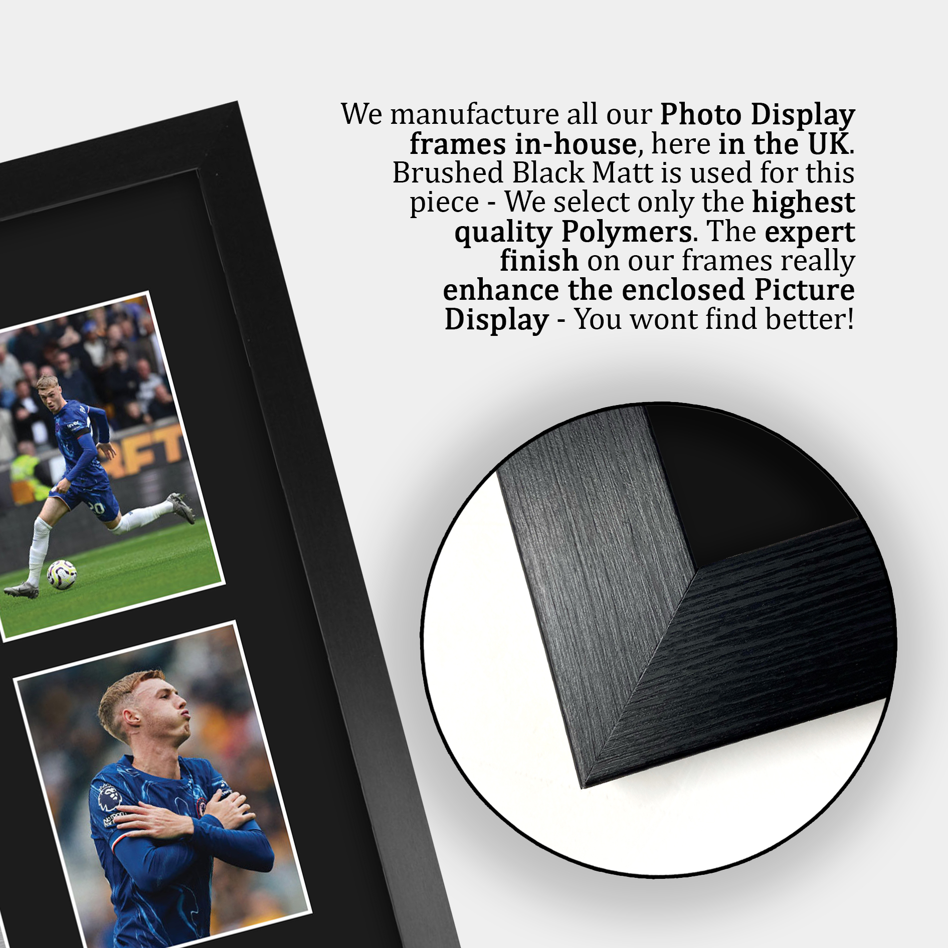 Imagen autógrafa impresa idea de regalo enmarcada Cole Palmer Chelsea para fanáticos del fútbol - Imagen 23 de 28