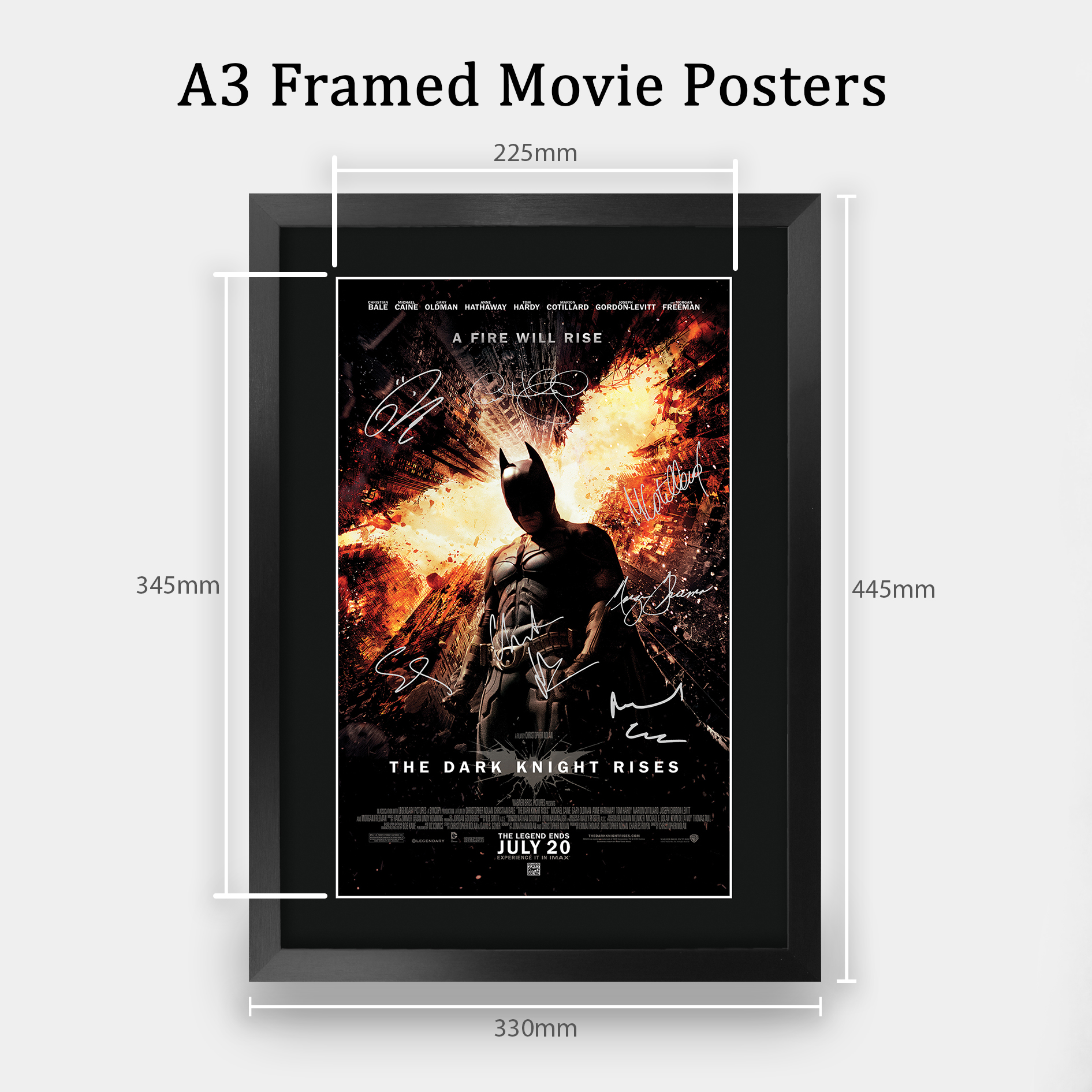 Batman Begins Excellent Gift Idea Printed Poster Framed Picture for Movie Fans - Picture 24 of 85