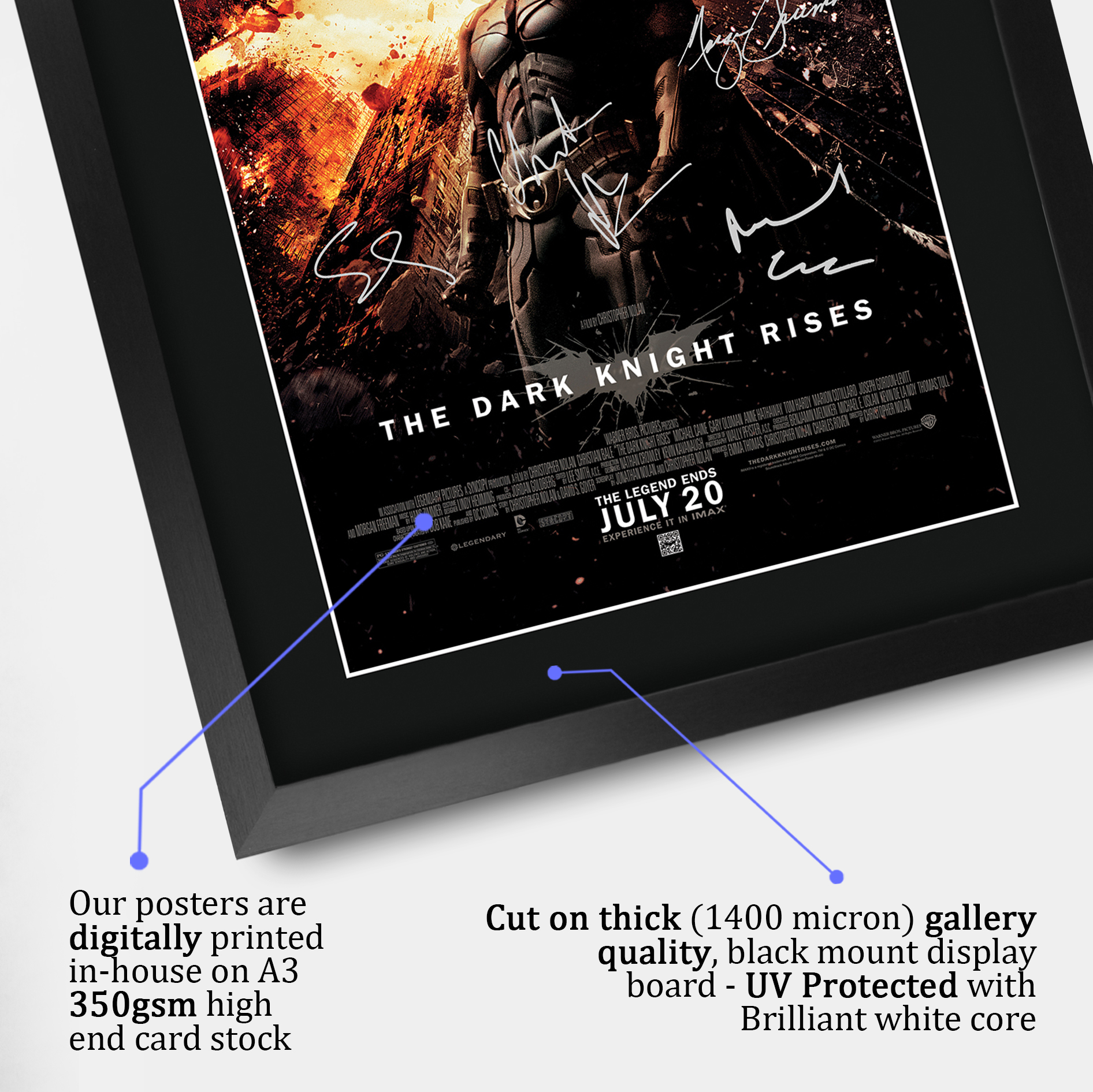 Batman Begins Excellent Gift Idea Printed Poster Framed Picture for Movie Fans - Picture 26 of 85