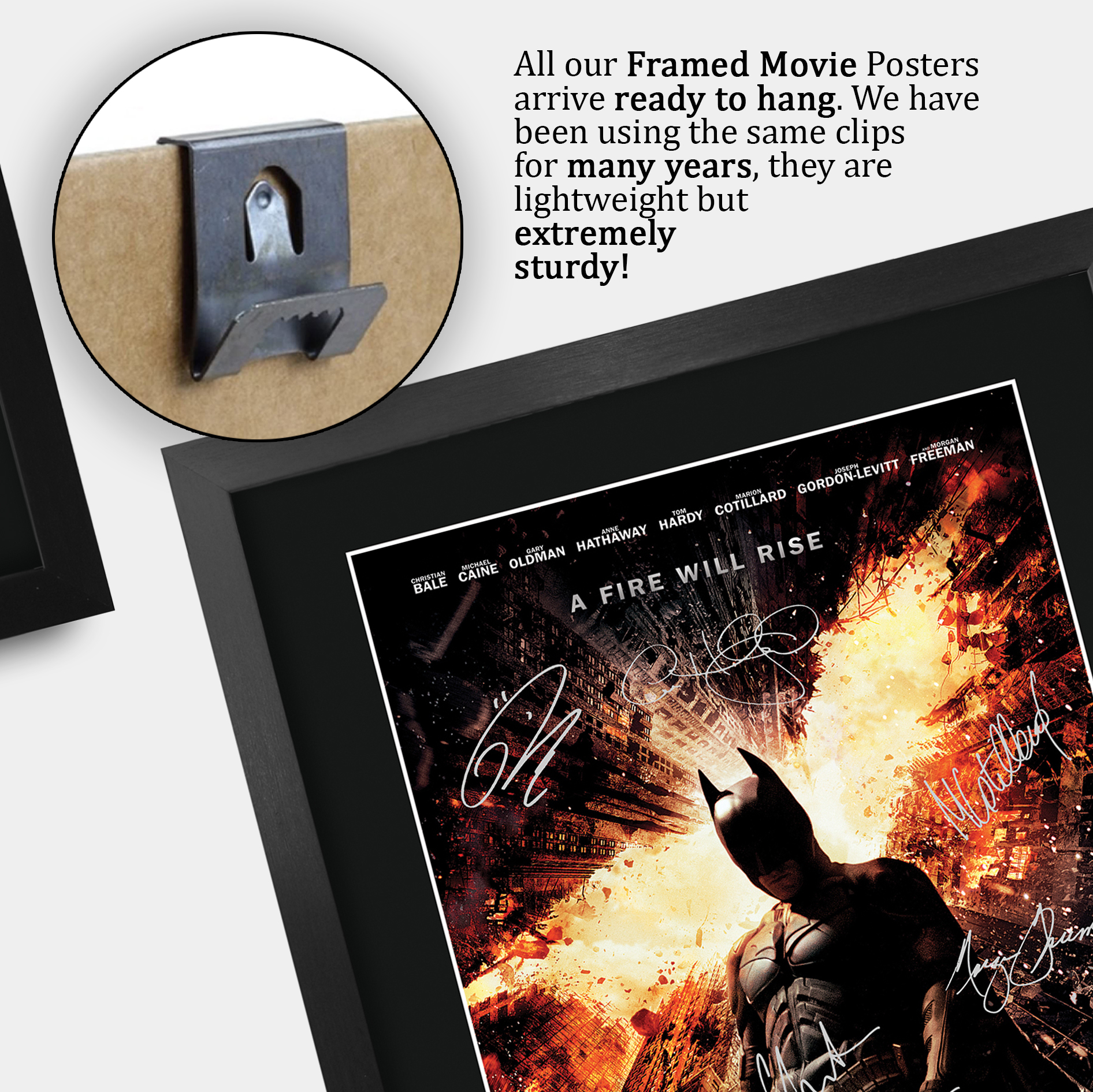 Batman Begins Excellent Gift Idea Printed Poster Framed Picture for Movie Fans - Picture 27 of 85