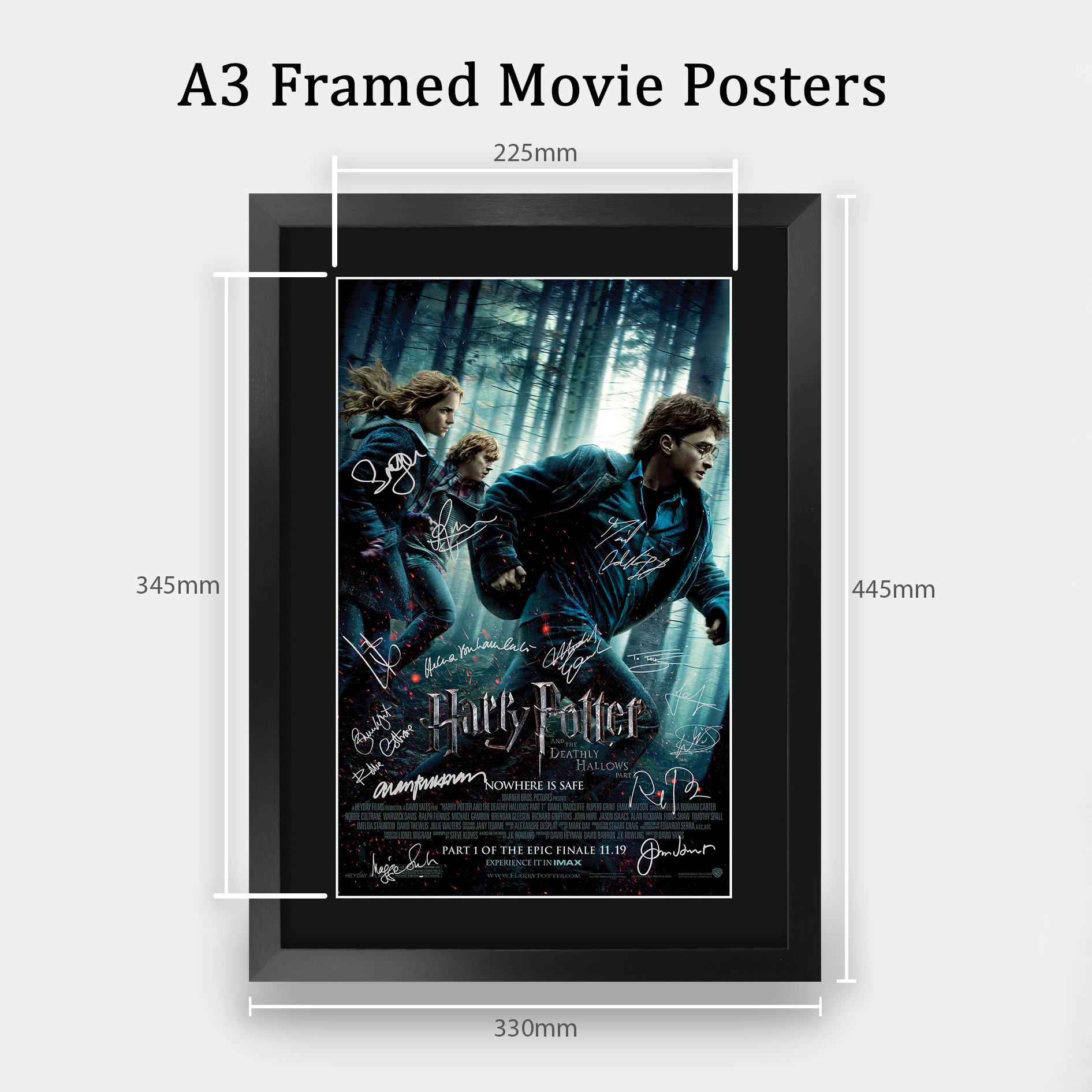 Harry Potter Movie Collection Framed Signed Movie A3 Posters Autographs Prints - Picture 81 of 143
