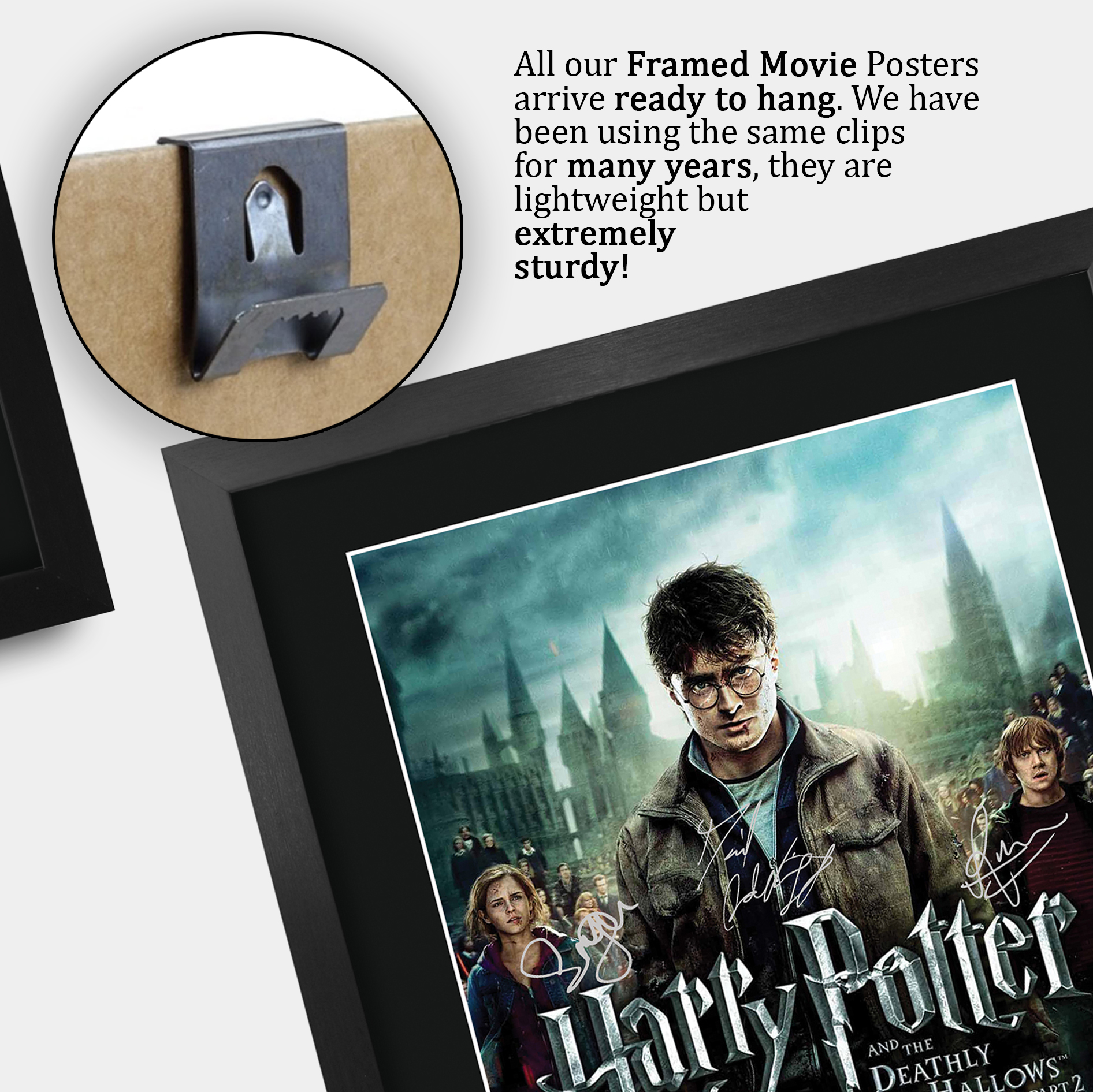 Harry Potter Movie Collection Framed Signed Movie A3 Posters Autographs Prints - Picture 55 of 143