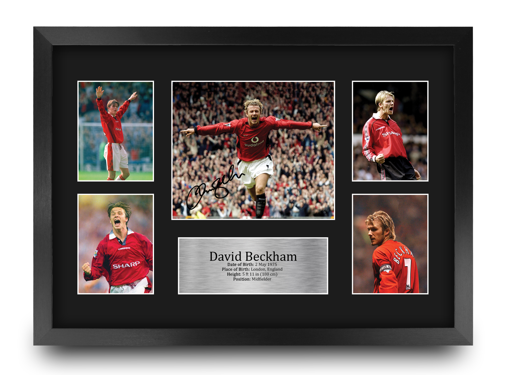 2002年 英国 David Beckham 額縁付きフォト 2002年 英国 David Beckham