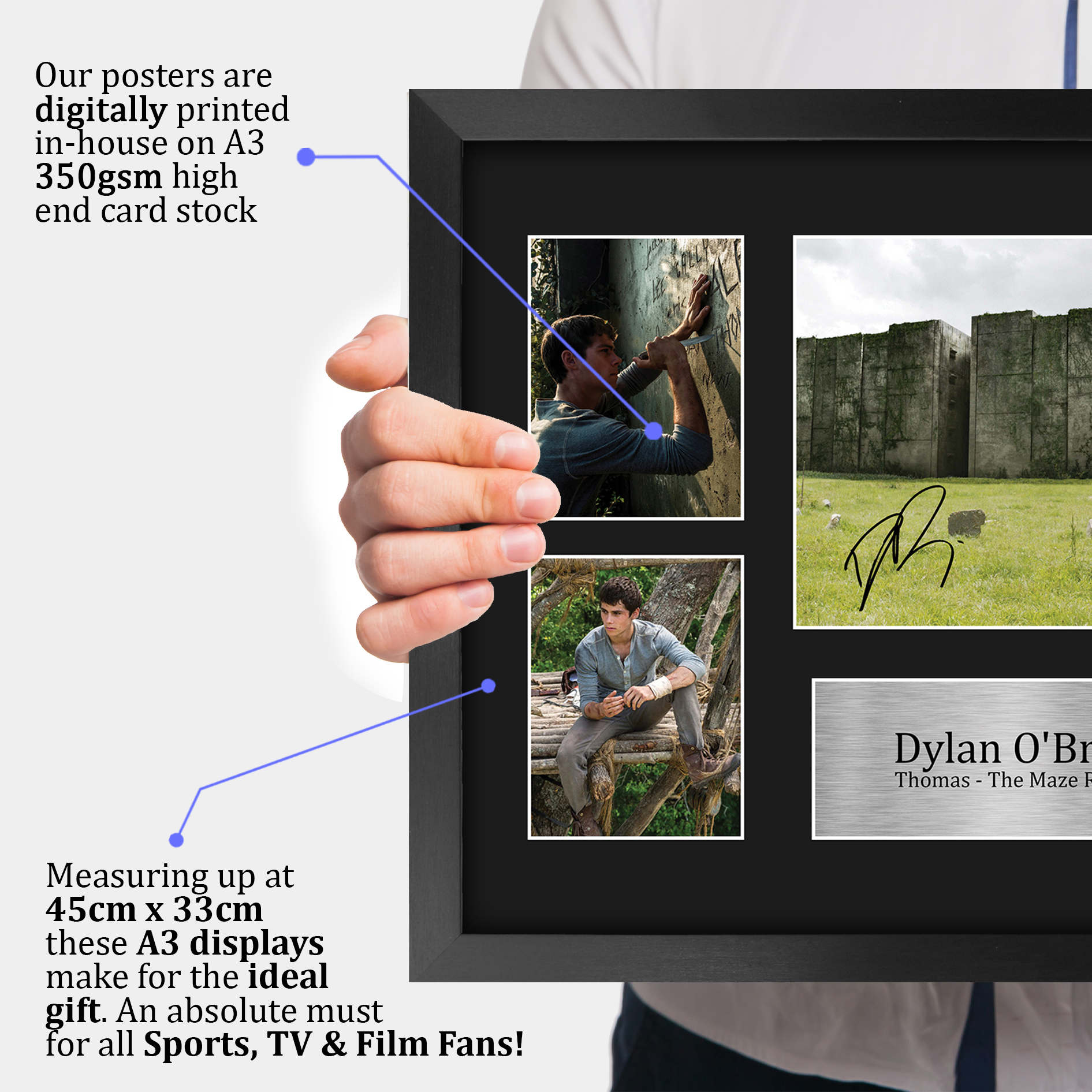 Dylan O'Brien Maze Runner Gift Signed Autograph A4 Picture Print to Movie Fans - Picture 20 of 24