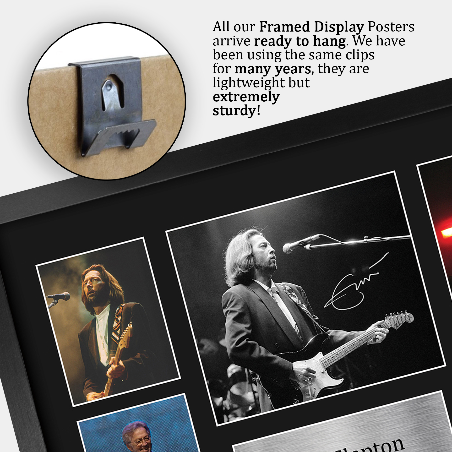 Eric Clapton Signed Pre Printed Autograph A4 Photo Gift For a Rock