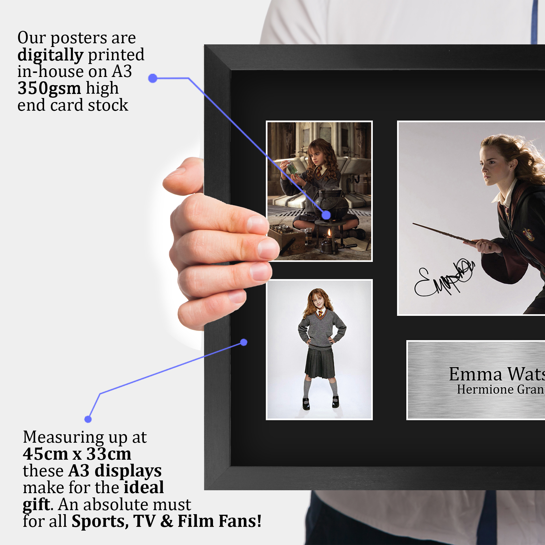 Harry Potter Movie Collection Framed Signed Movie A3 Posters Autographs Prints - Picture 125 of 143