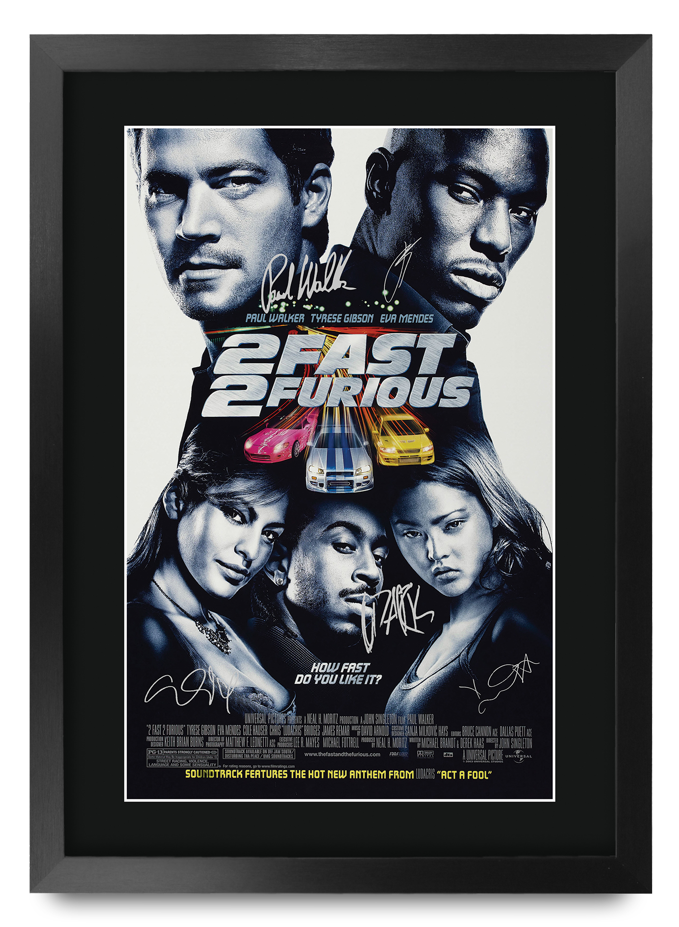 2 Fast 2 Furious Movie Poster 2 Fast 2 Furious Movie Poster