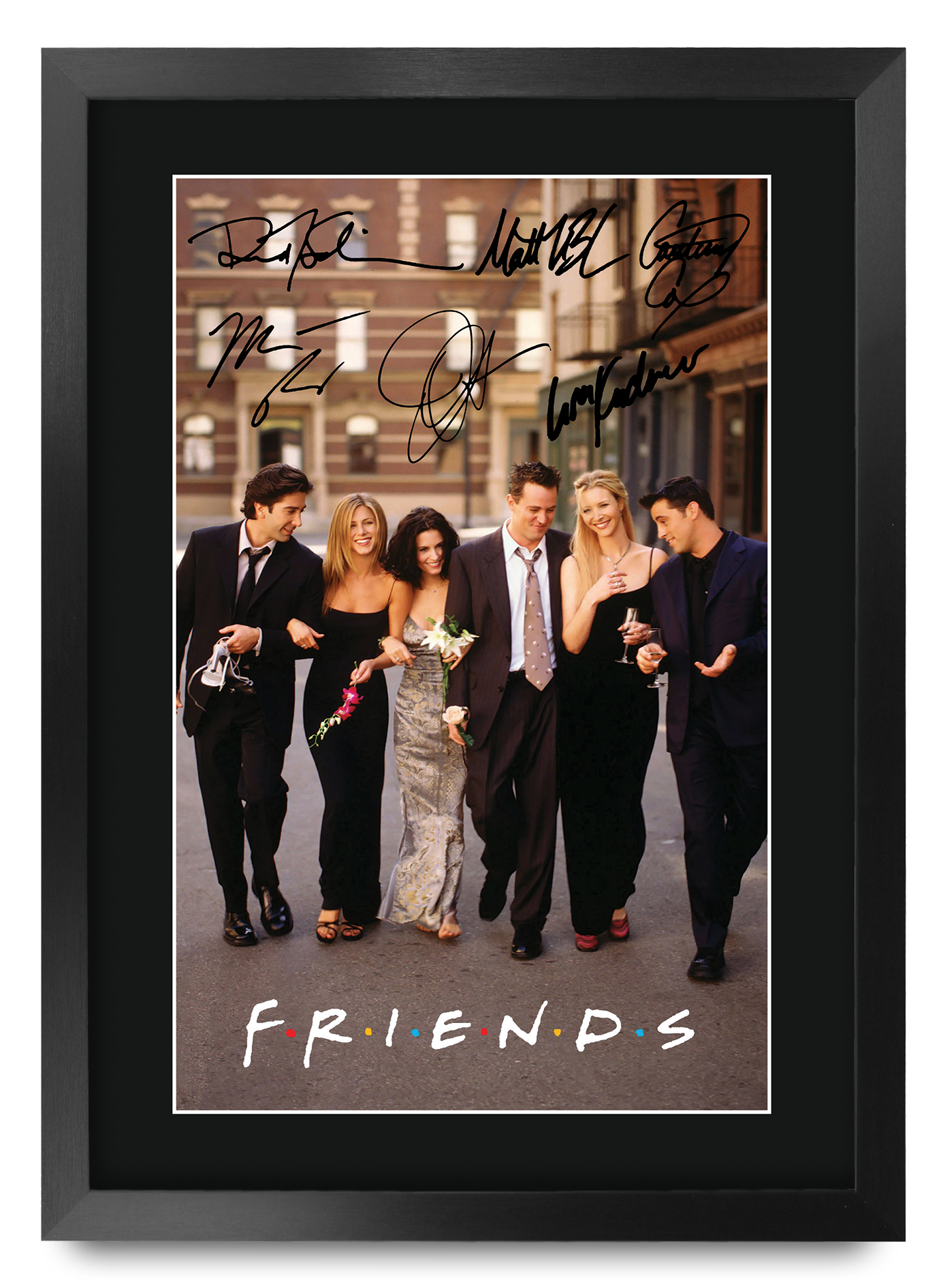 Friends Cast Collection Signed A4 Framed Printed Autograph Poster Print Gift