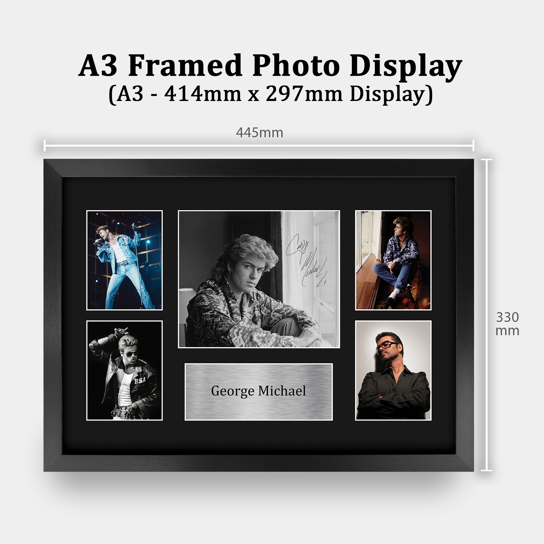 George Michael Signed Pre Printed Autograph A4 Photo Gift For a Pop Fan - Bild 19 von 31