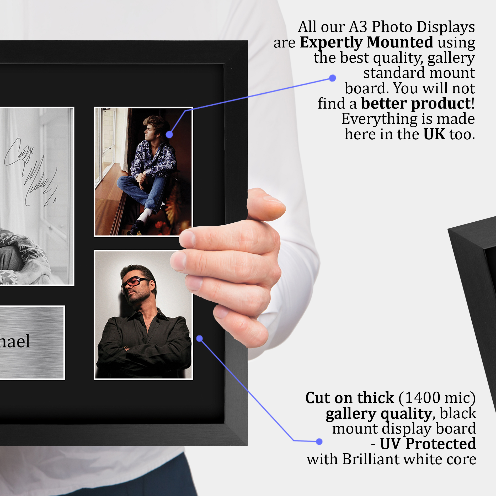 George Michael Signed Pre Printed Autograph A4 Photo Gift For a Pop Fan - Bild 21 von 31