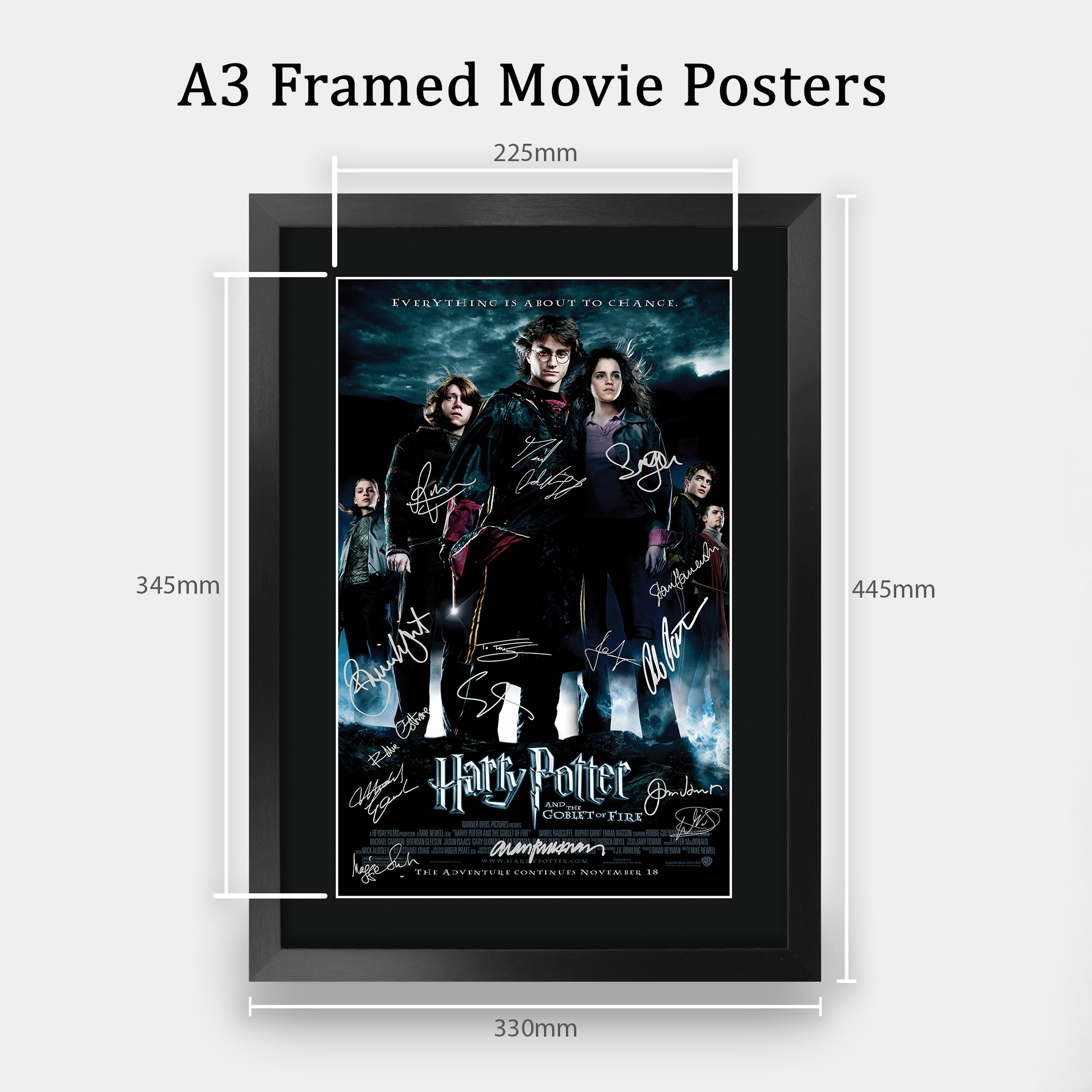 Harry Potter Movie Collection Framed Signed Movie A3 Posters Autographs Prints - Picture 45 of 143