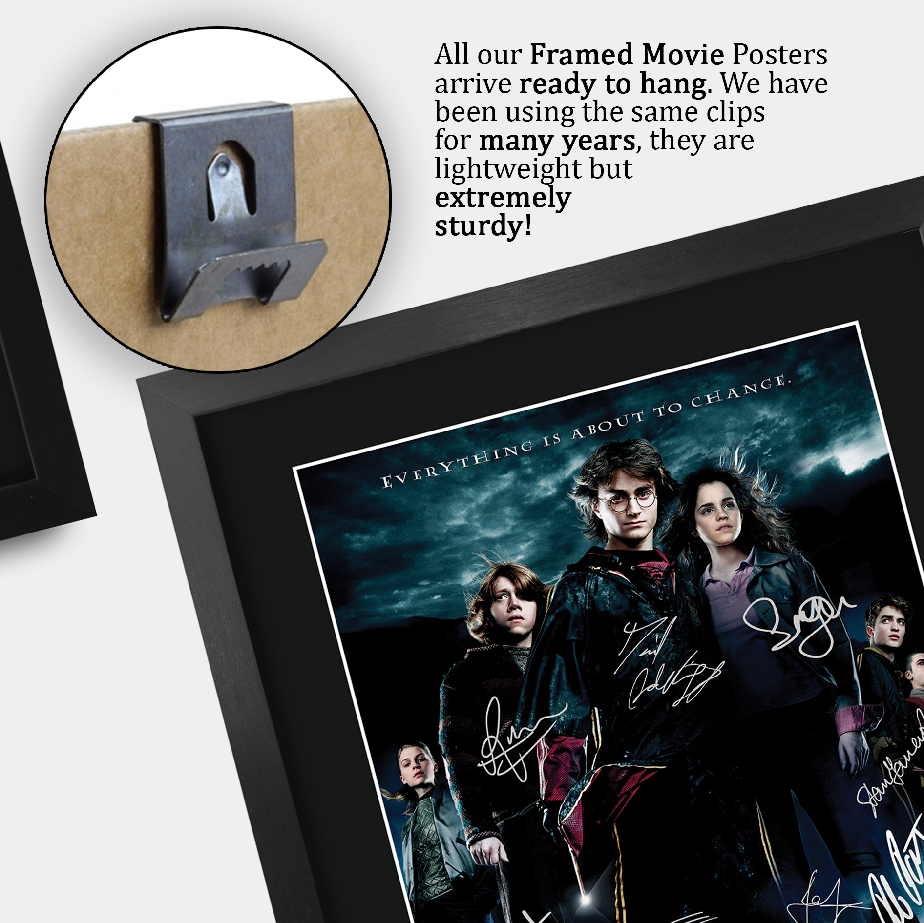 Harry Potter Movie Collection Framed Signed Movie A3 Posters Autographs Prints - Picture 48 of 143
