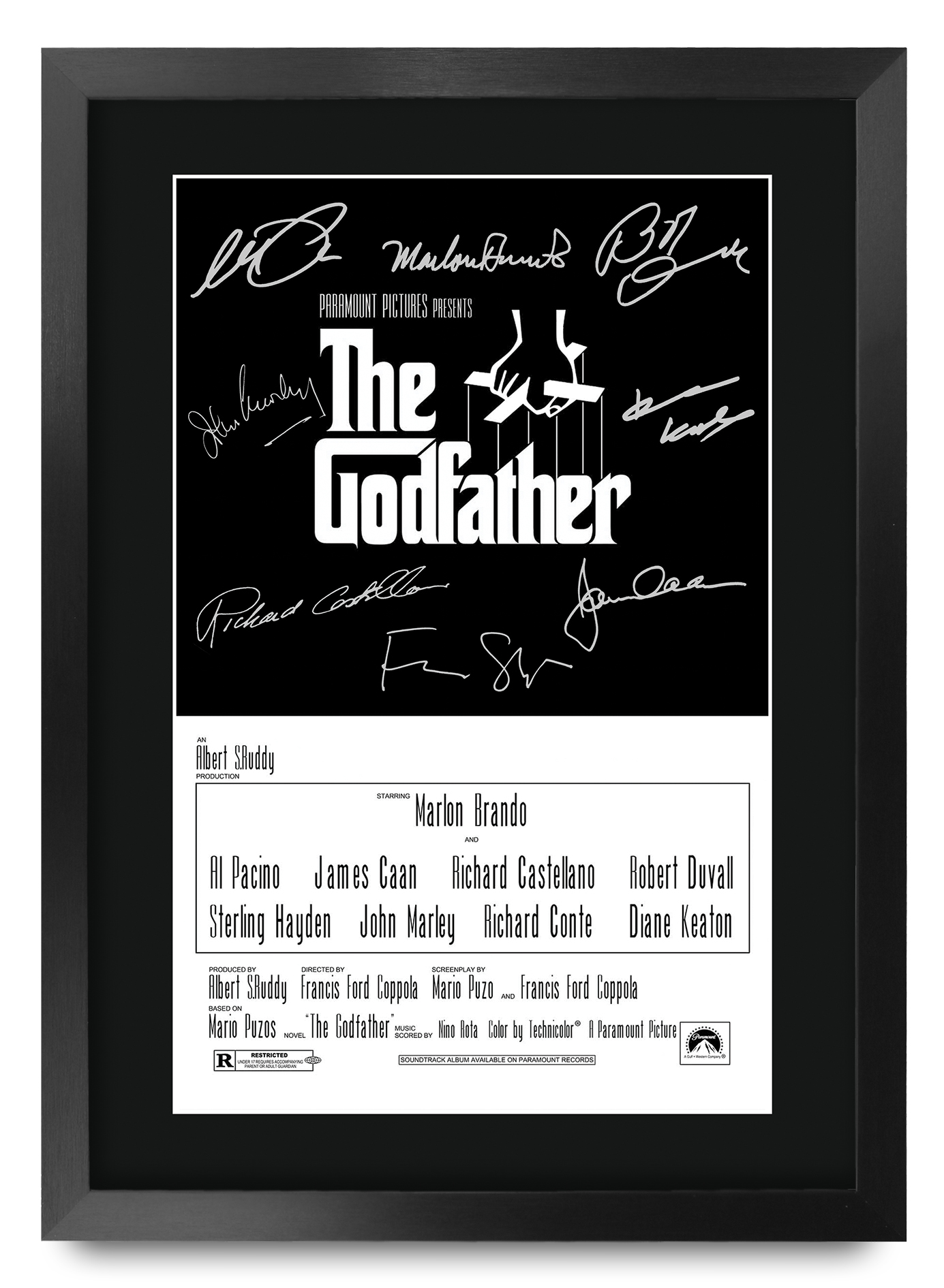 The Godfather Excellent Gift Idea Framed Autograph Picture Print to Movie Fans - Picture 16 of 57
