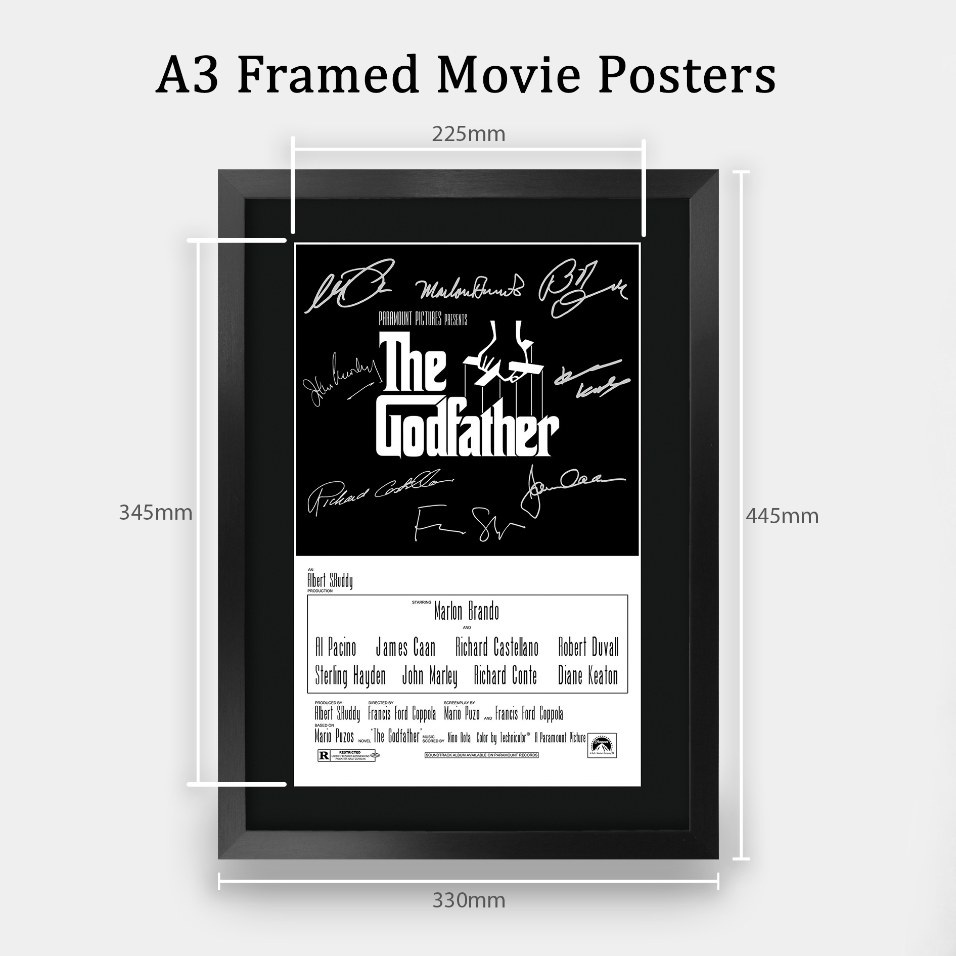 The Godfather Excellent Gift Idea Framed Autograph Picture Print to Movie Fans - Picture 17 of 57
