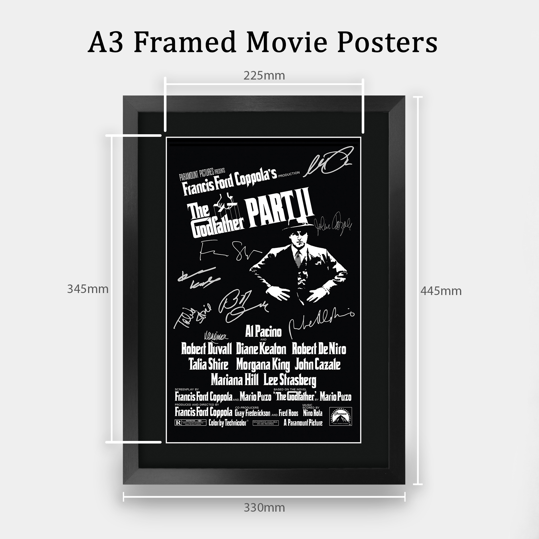 The Godfather Excellent Gift Idea Framed Autograph Picture Print to Movie Fans - Picture 24 of 57