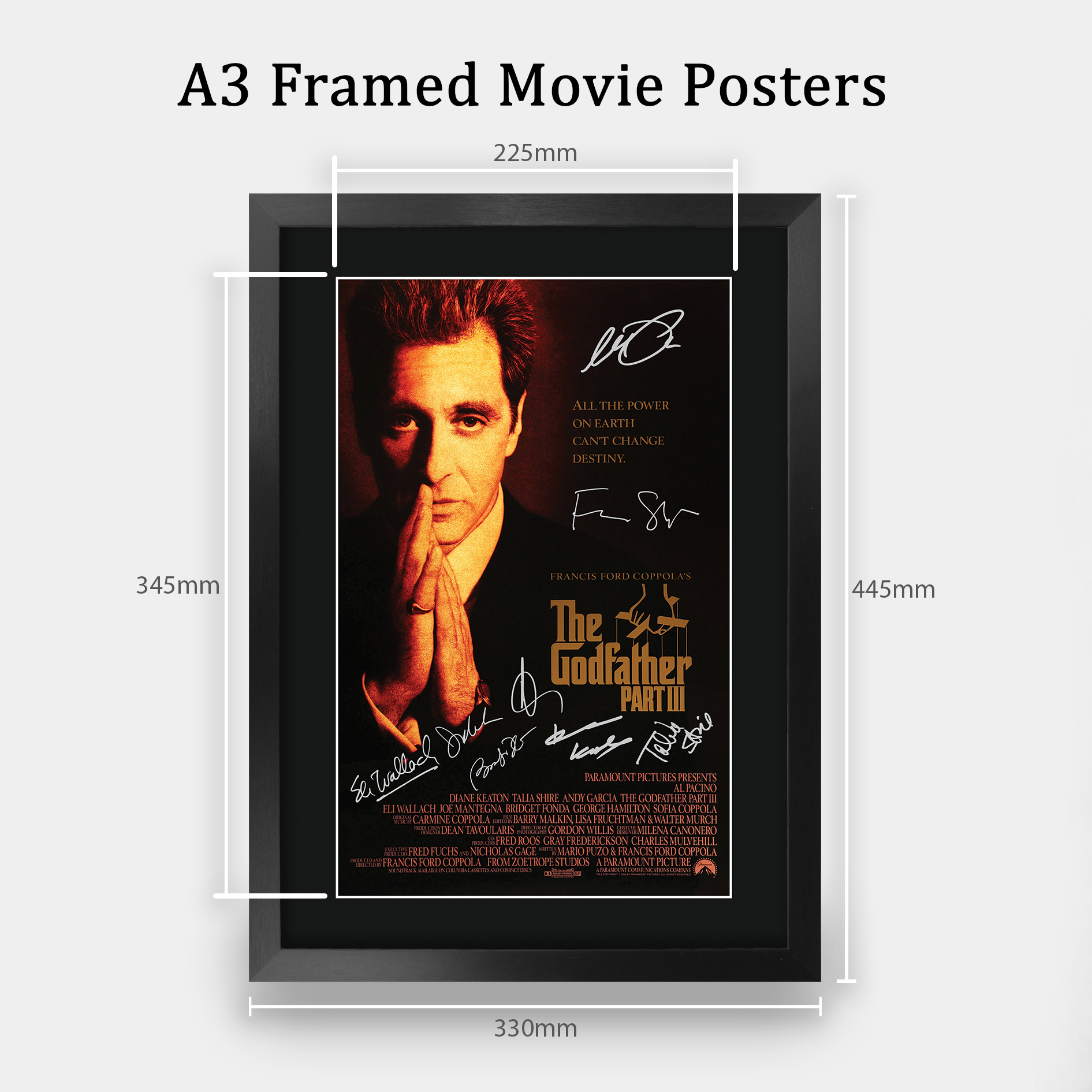 The Godfather Excellent Gift Idea Framed Autograph Picture Print to Movie Fans - Picture 52 of 57