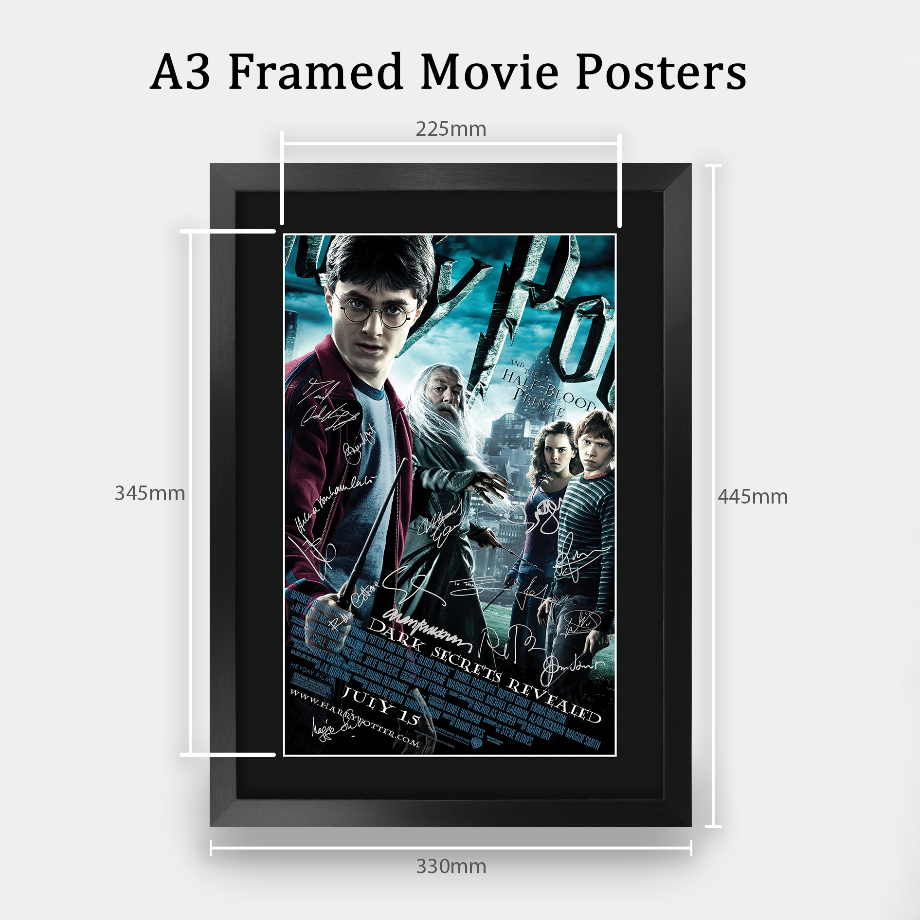 Harry Potter Movie Collection Framed Signed Movie A3 Posters Autographs Prints - Picture 59 of 143