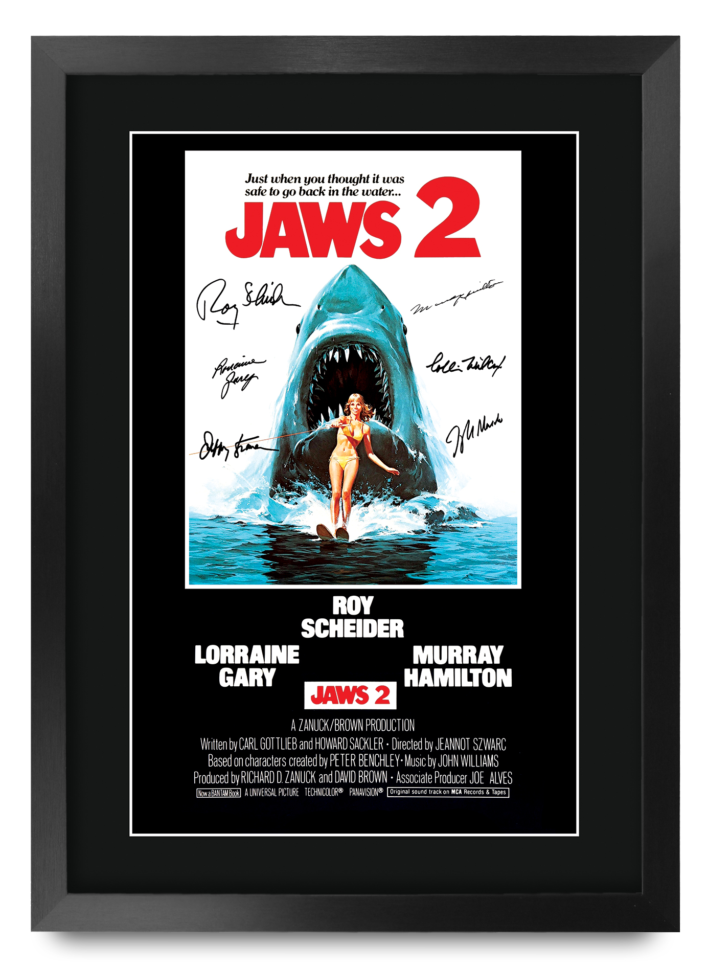 Jaws Ideal Gift Printed Framed Autograph Picture to Movie Memorabilia Fans - Picture 60 of 80