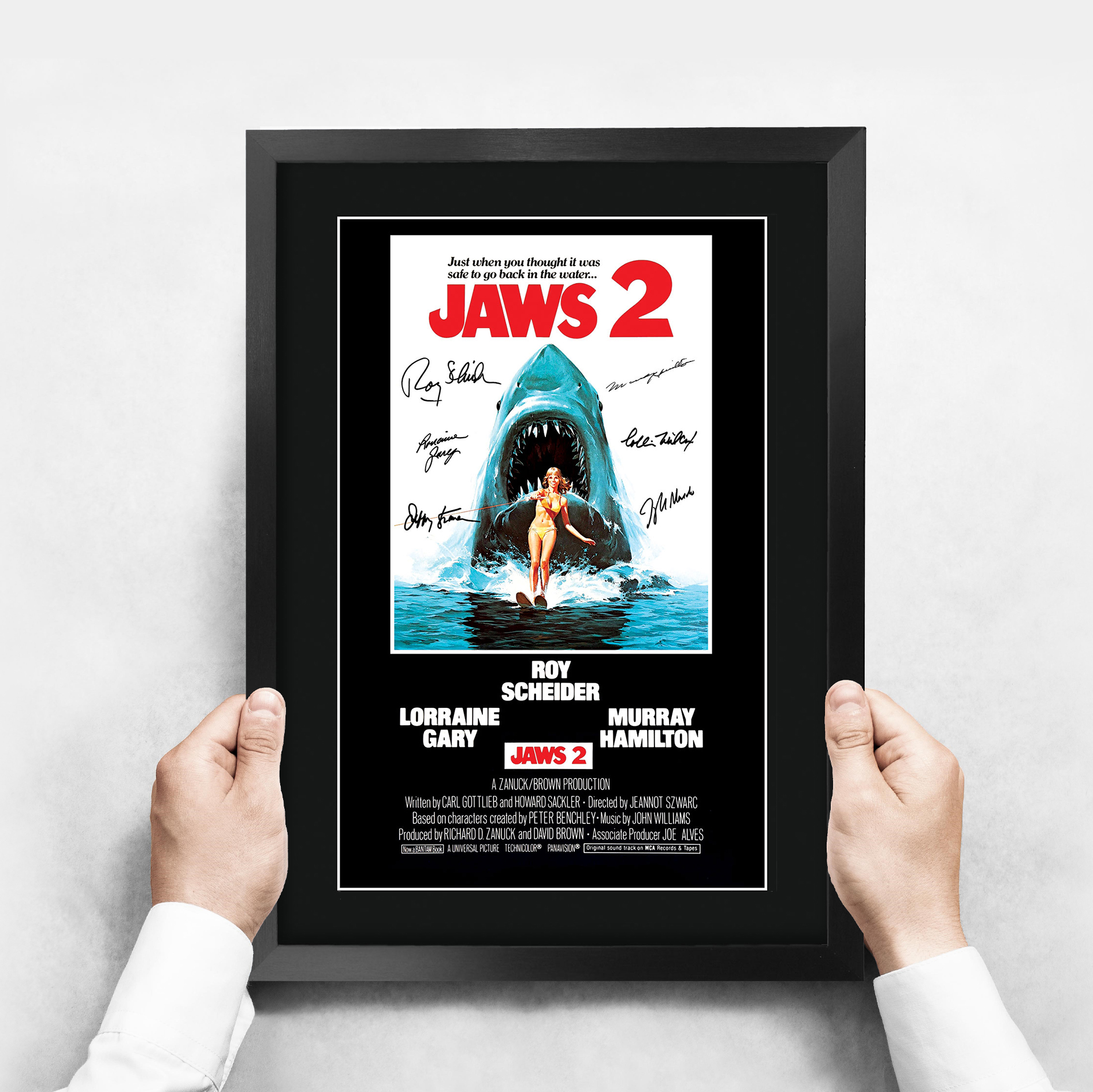 Jaws Ideal Gift Printed Framed Autograph Picture to Movie Memorabilia Fans - Picture 62 of 80