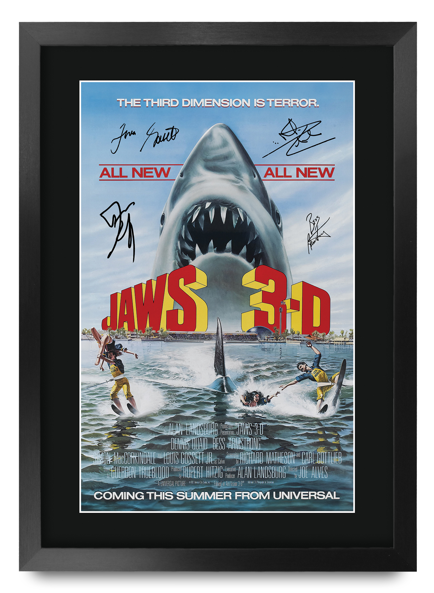 Jaws Ideal Gift Printed Framed Autograph Picture to Movie Memorabilia Fans - Picture 53 of 80