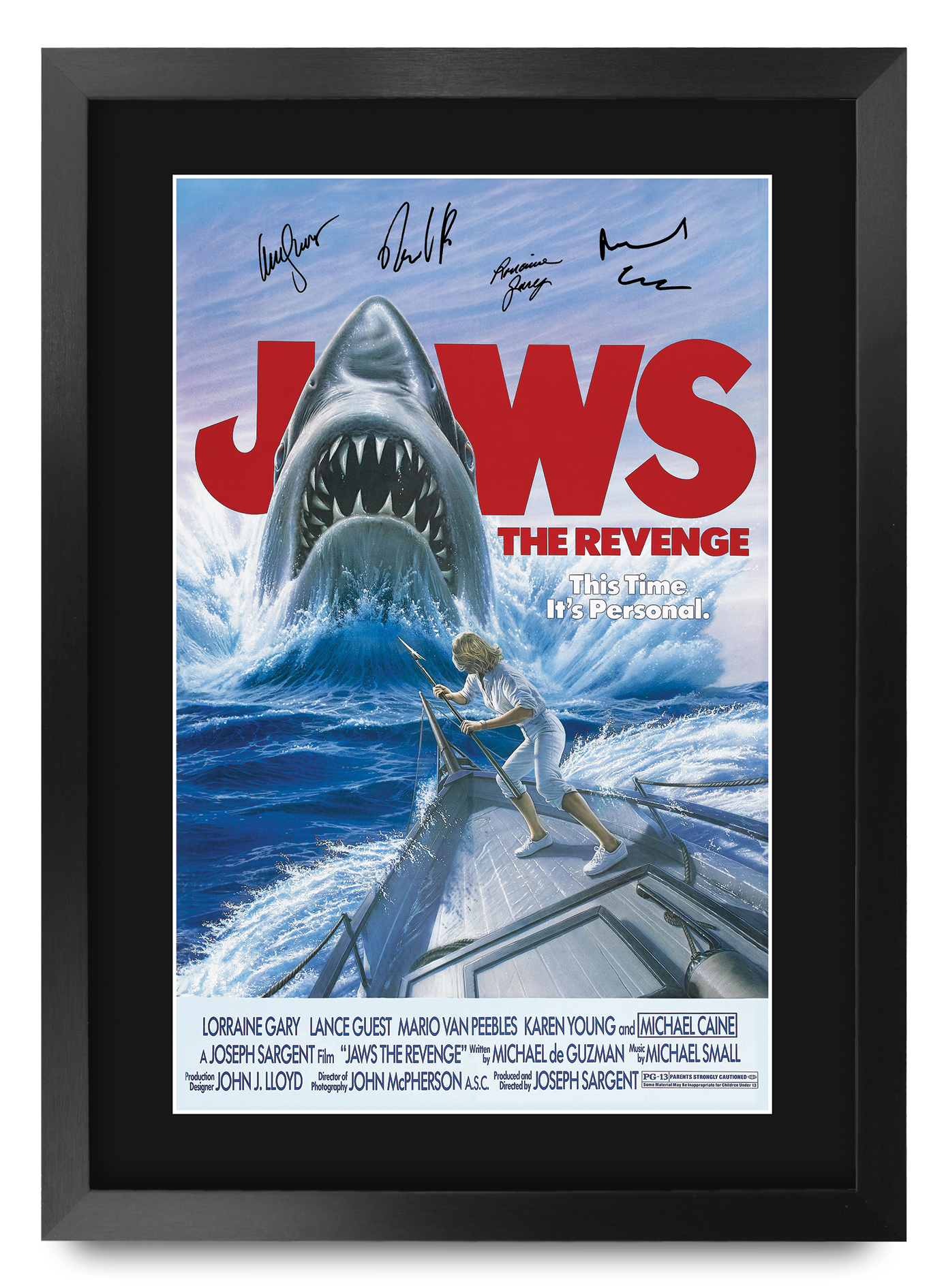 Jaws Ideal Gift Printed Framed Autograph Picture to Movie Memorabilia Fans - Picture 46 of 80