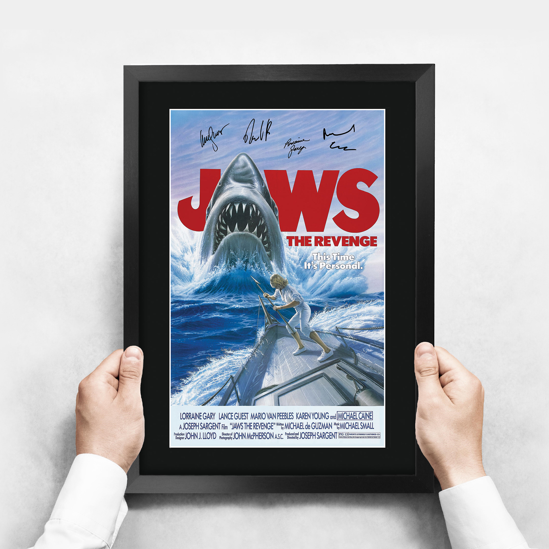 Jaws Ideal Gift Printed Framed Autograph Picture to Movie Memorabilia Fans - Picture 48 of 80