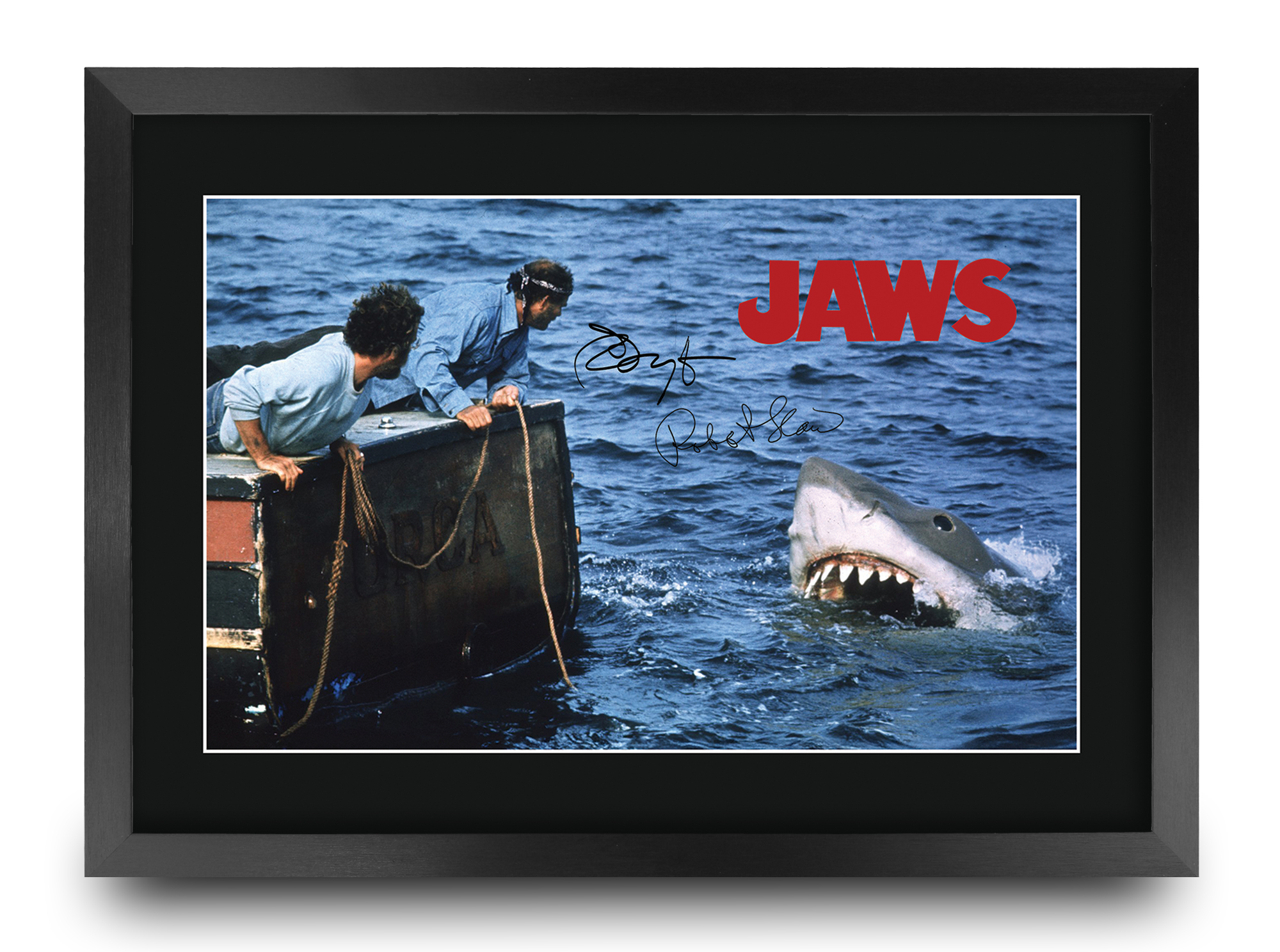 Jaws Ideal Gift Printed Framed Autograph Picture to Movie Memorabilia Fans - Picture 10 of 80