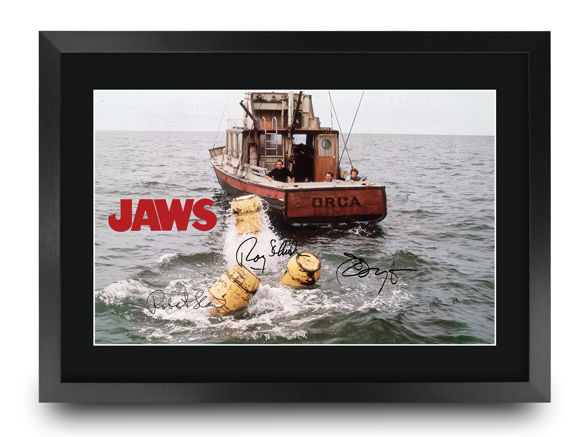 Jaws Ideal Gift Printed Framed Autograph Picture to Movie Memorabilia Fans - Picture 67 of 80