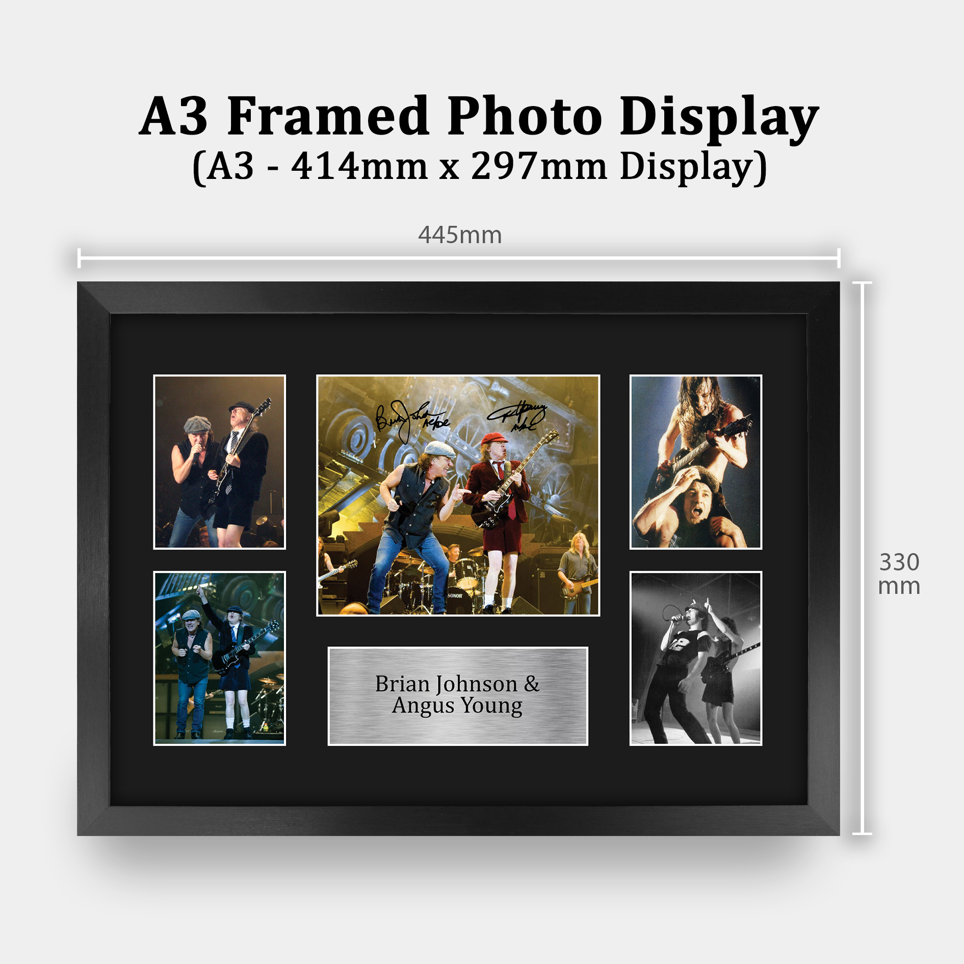 Young and Johnson Signed Pre Printed Autograph A4 Photo Gift For an AC/DC Fan - Picture 19 of 33