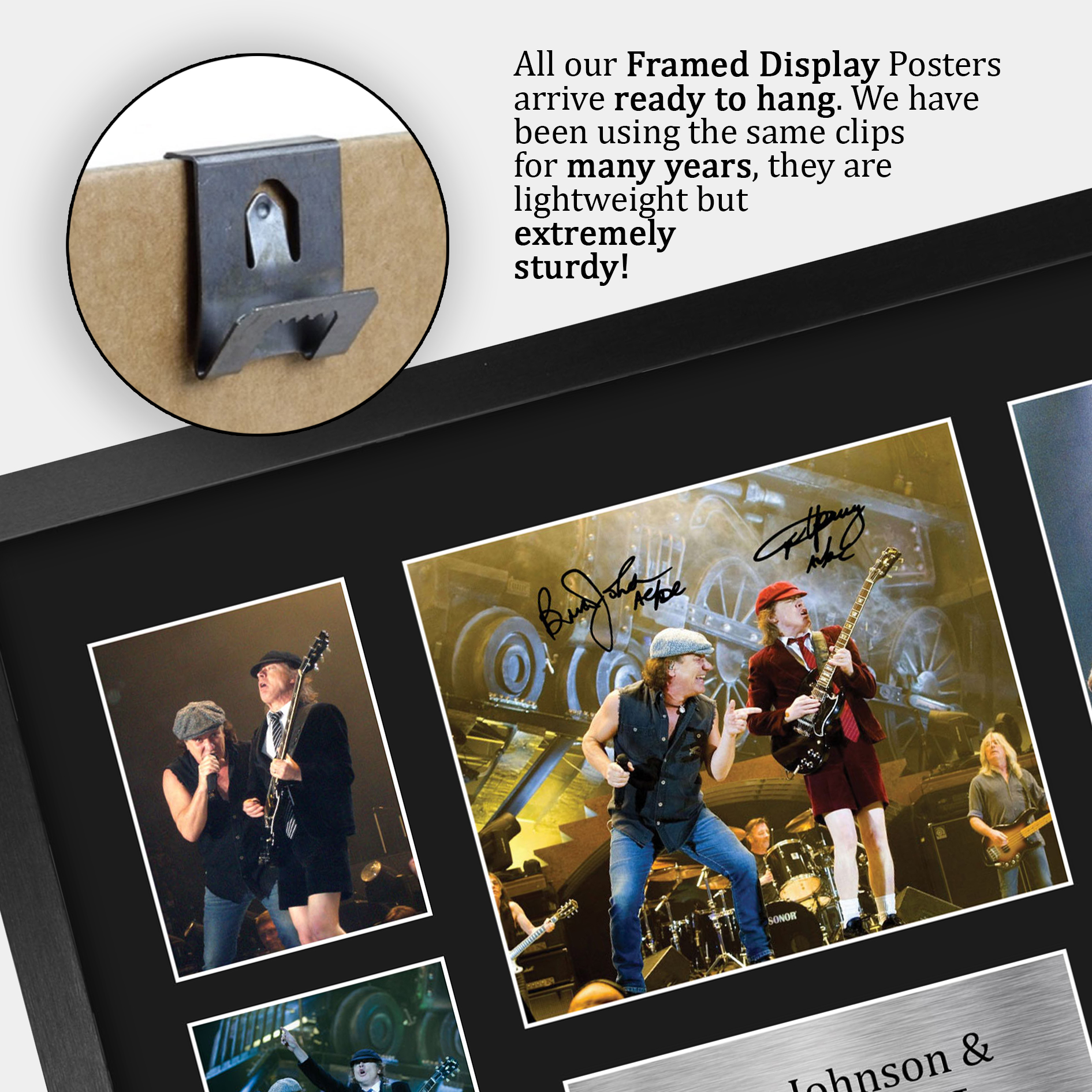 Young and Johnson Signed Pre Printed Autograph A4 Photo Gift For an AC/DC Fan - Picture 22 of 33