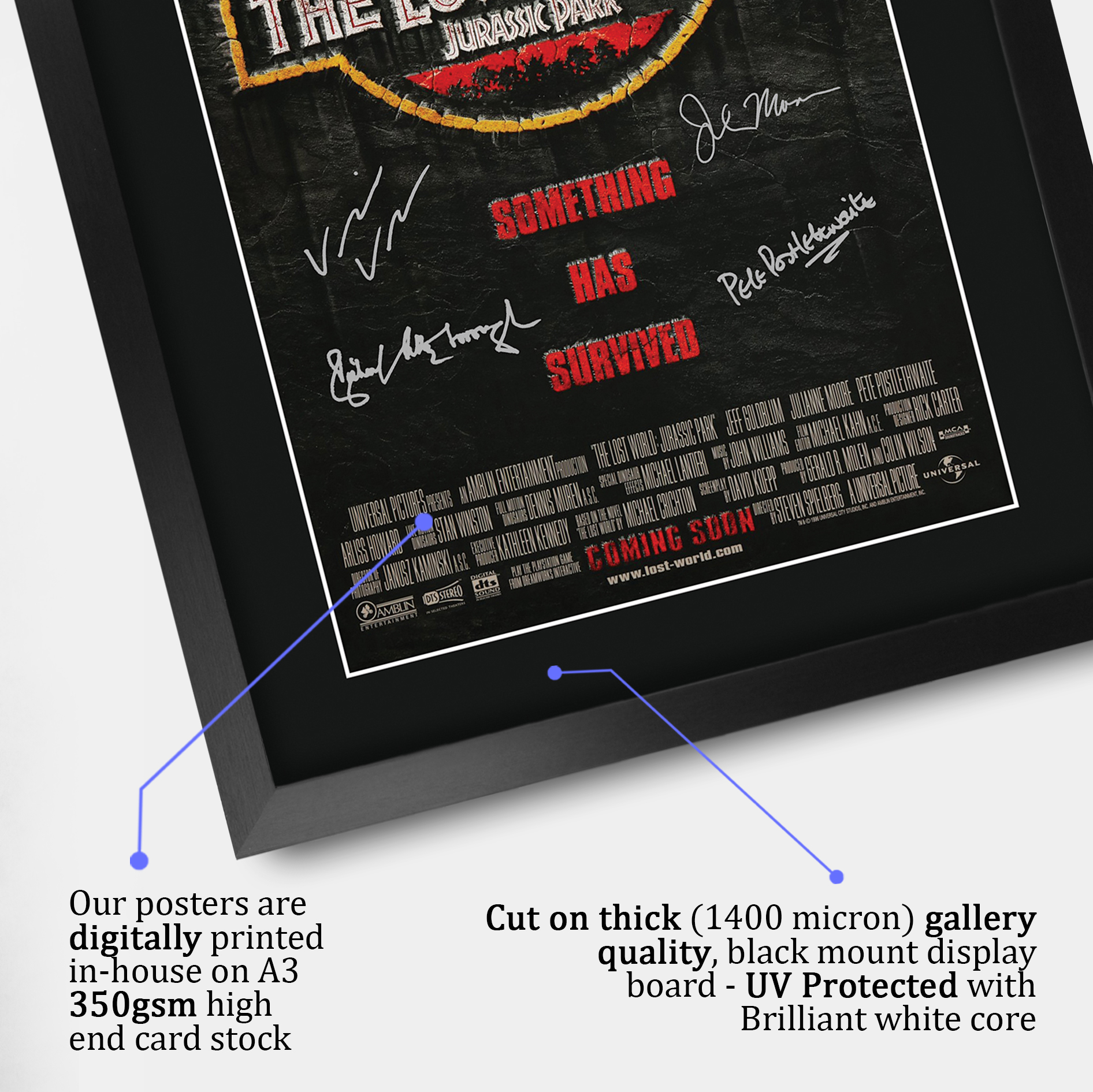 Jurassic Park Excellent Gift Idea Printed A3 Poster Signed Picture for Movie Fan - Picture 14 of 49