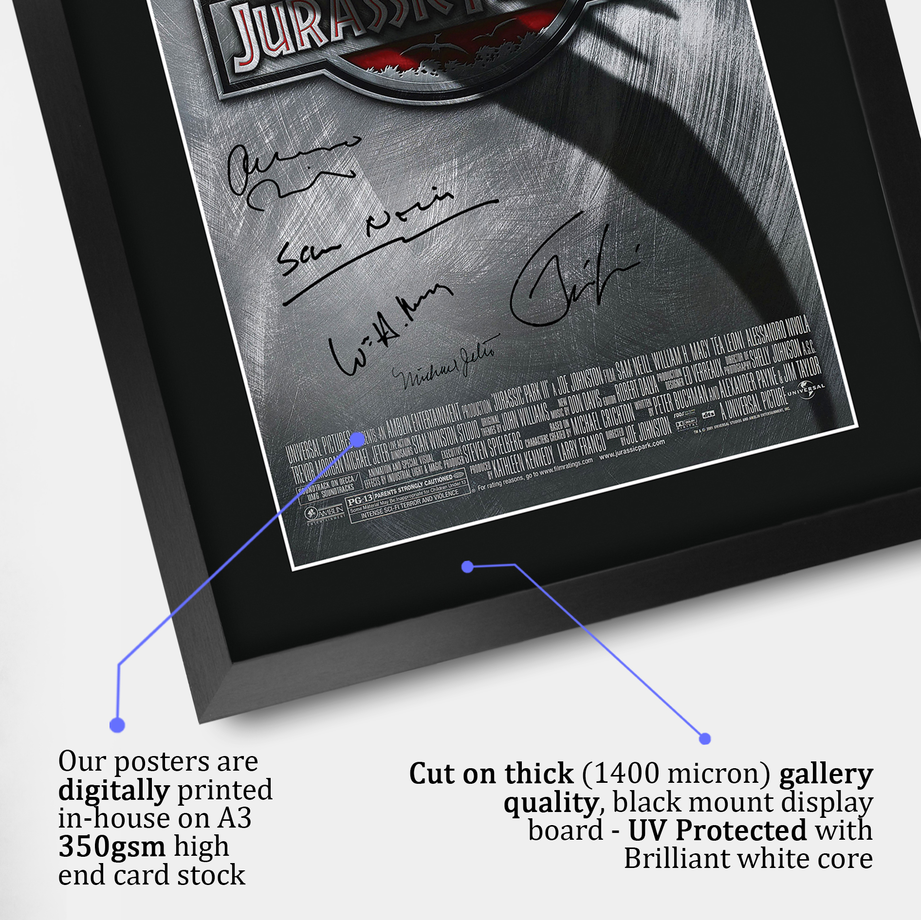 Jurassic Park Excellent Gift Idea Printed A3 Poster Signed Picture for Movie Fan - Picture 7 of 49
