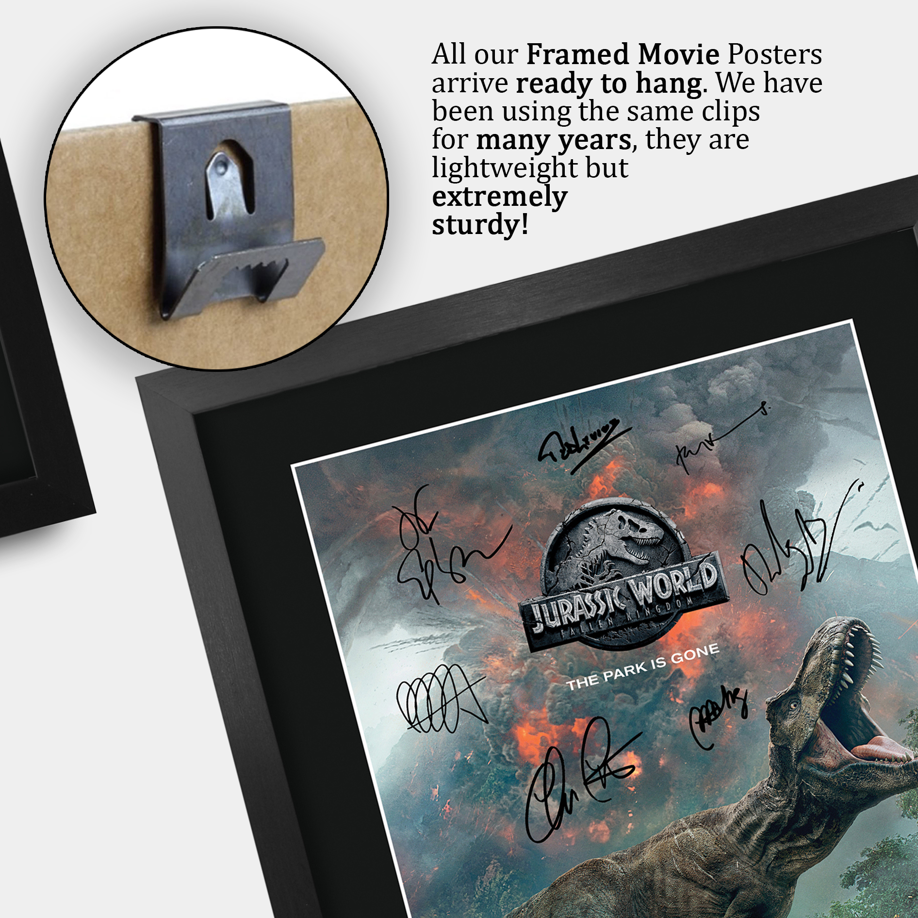 Jurassic Park Excellent Gift Idea Printed A3 Poster Signed Picture for Movie Fan - Picture 29 of 49