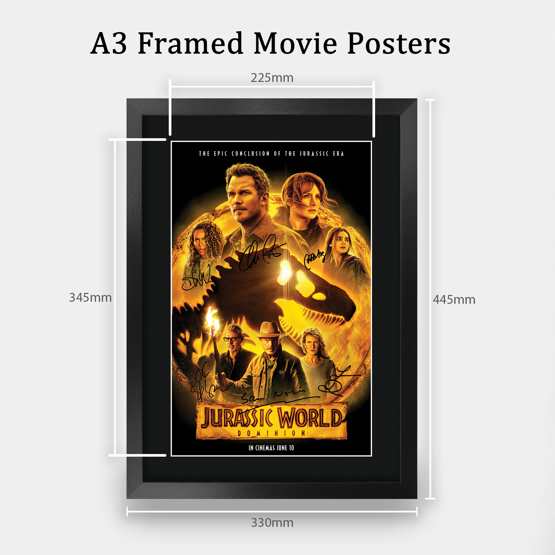 Jurassic Park Excellent Gift Idea Printed A3 Poster Signed Picture for Movie Fan - Picture 33 of 49
