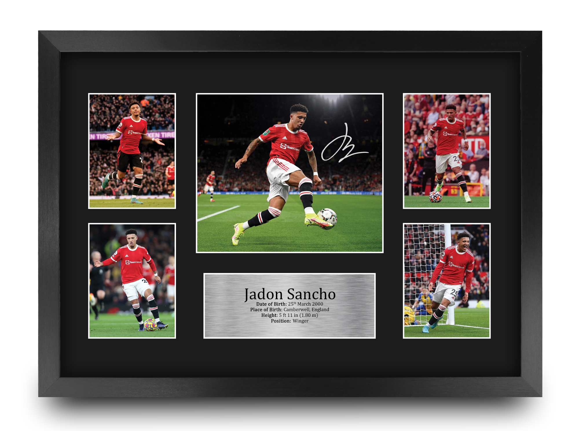 Jadon Sancho Man U Gift Ideas Printed Autograph Picture for Football Fans - Picture 18 of 24