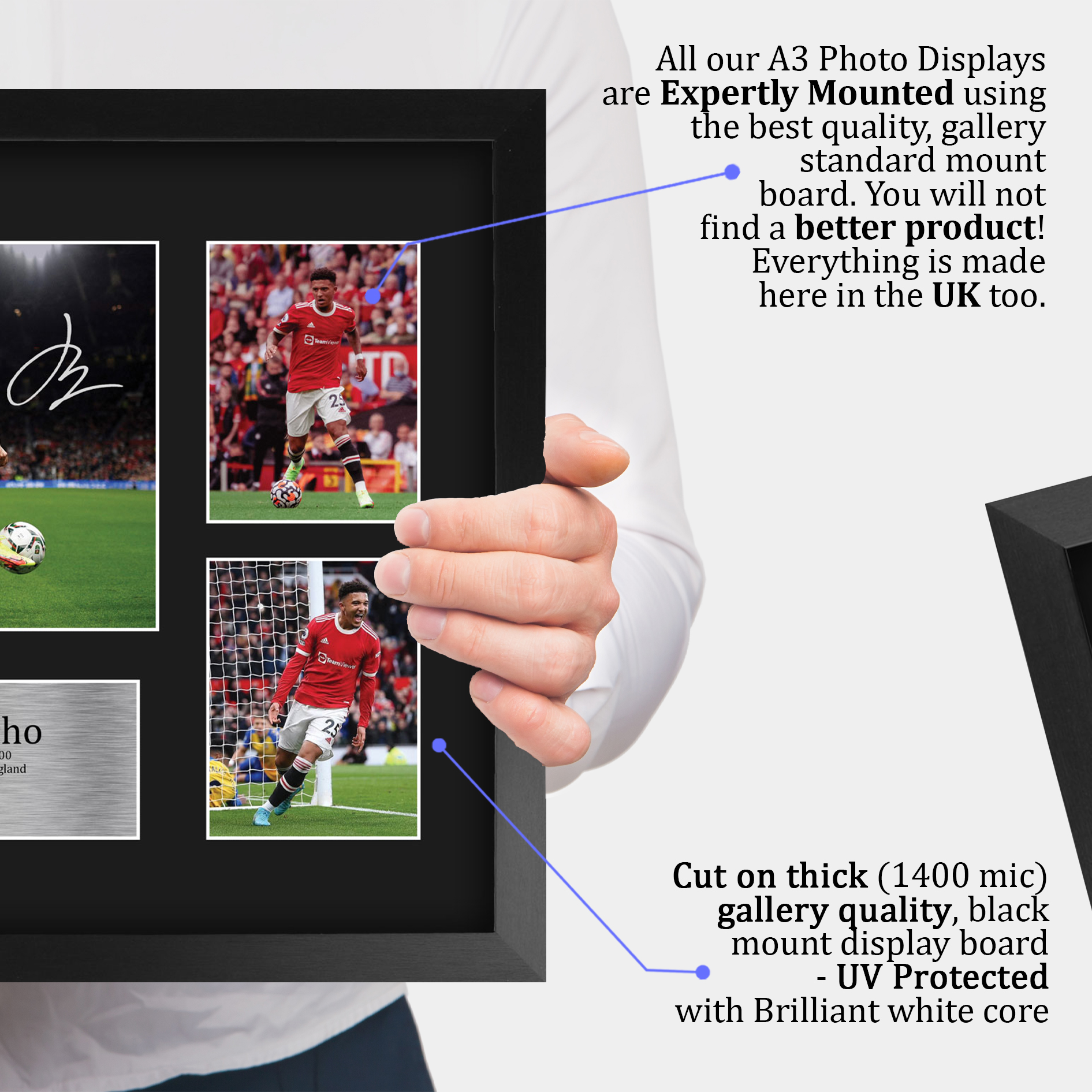 Jadon Sancho Man U Gift Ideas Printed Autograph Picture for Football Fans - Picture 21 of 24