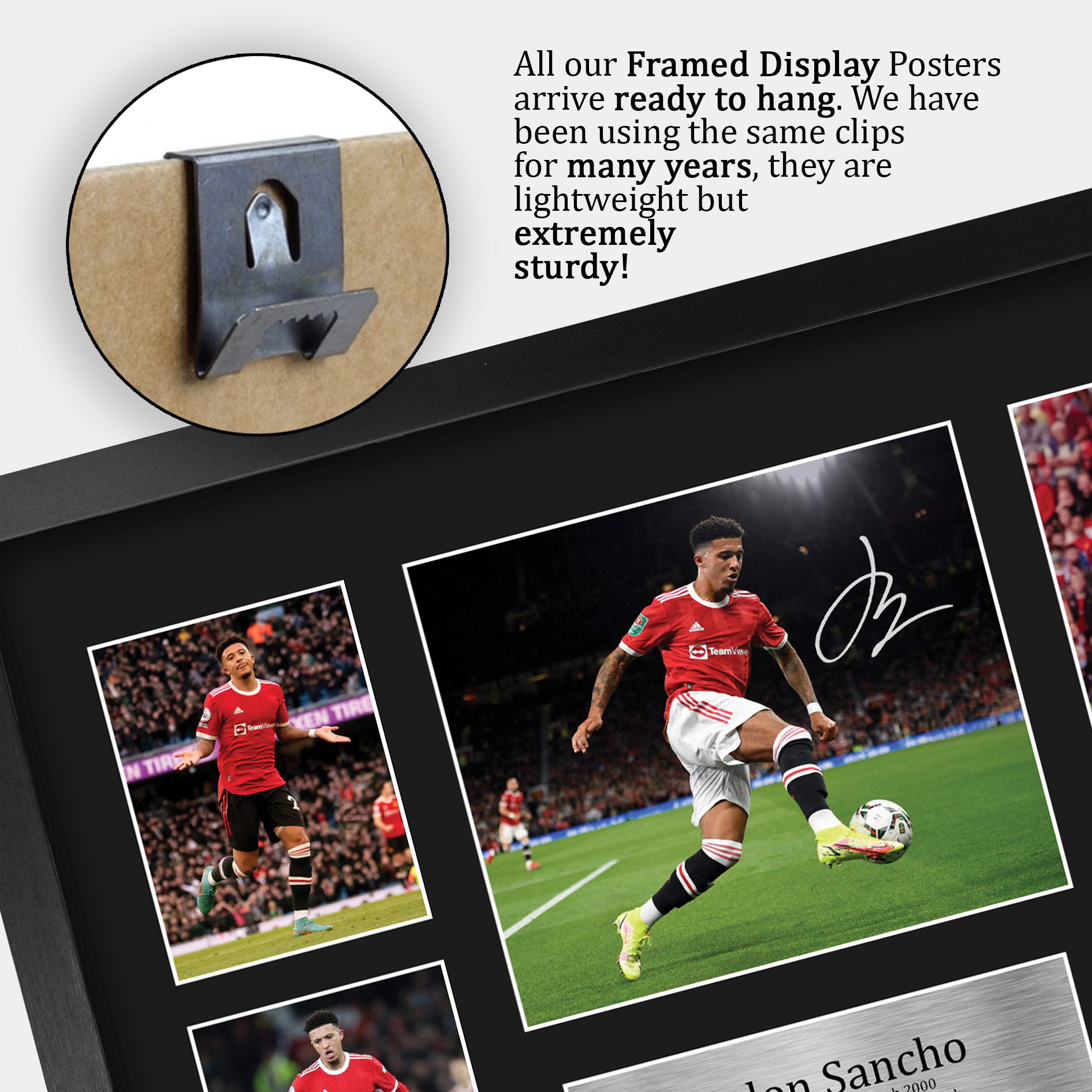 Jadon Sancho Man U Gift Ideas Printed Autograph Picture for Football Fans - Picture 22 of 24