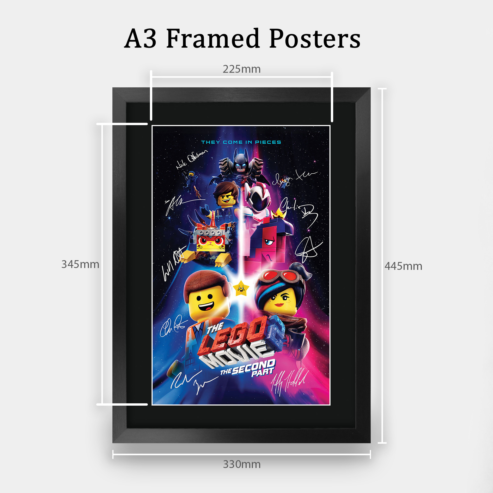 The Lego Movie Excellent Gift Idea Printed Poster Framed Picture for Movie Fans - Produktbild 1