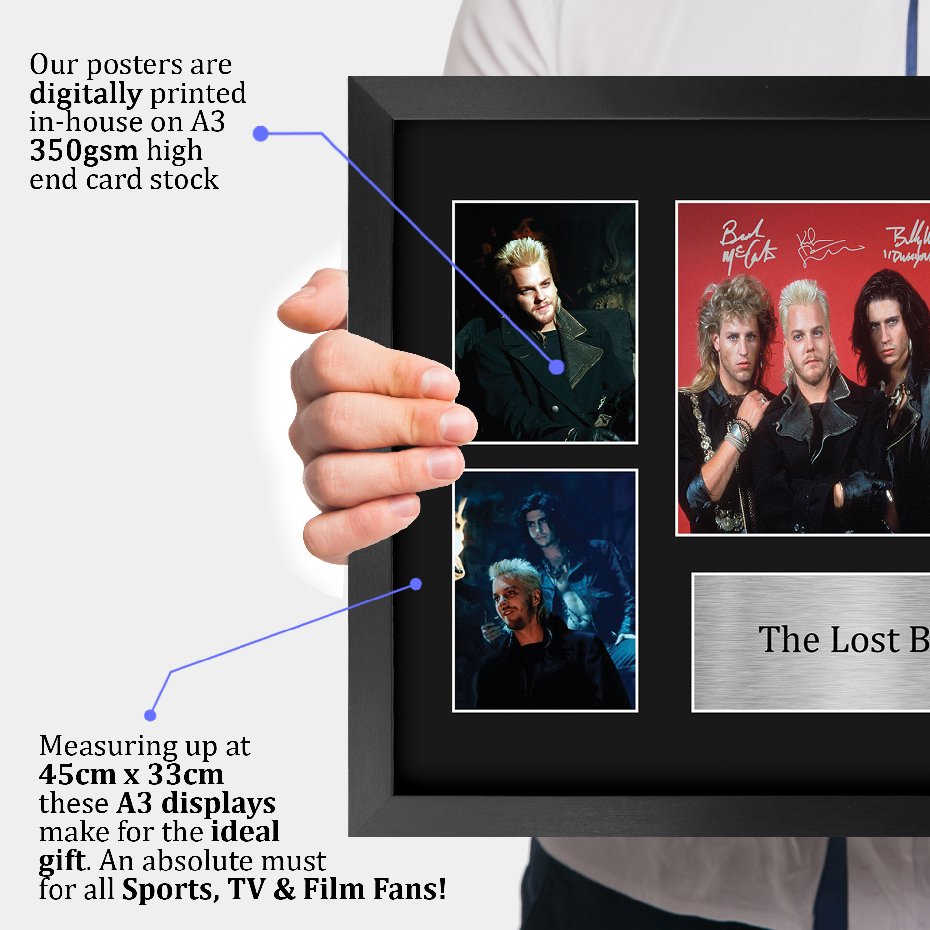Lost Boys Ideal Gift Printed Framed Autograph Picture to Movie Memorabilia Fans - Picture 4 of 45