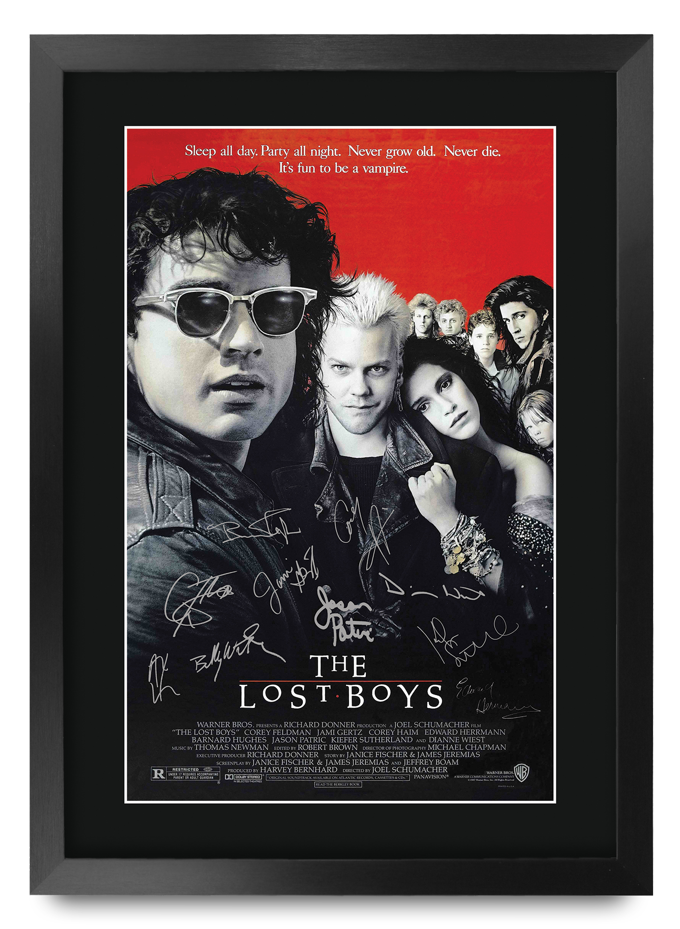Lost Boys Ideal Gift Printed Framed Autograph Picture to Movie Memorabilia Fans - Picture 16 of 45