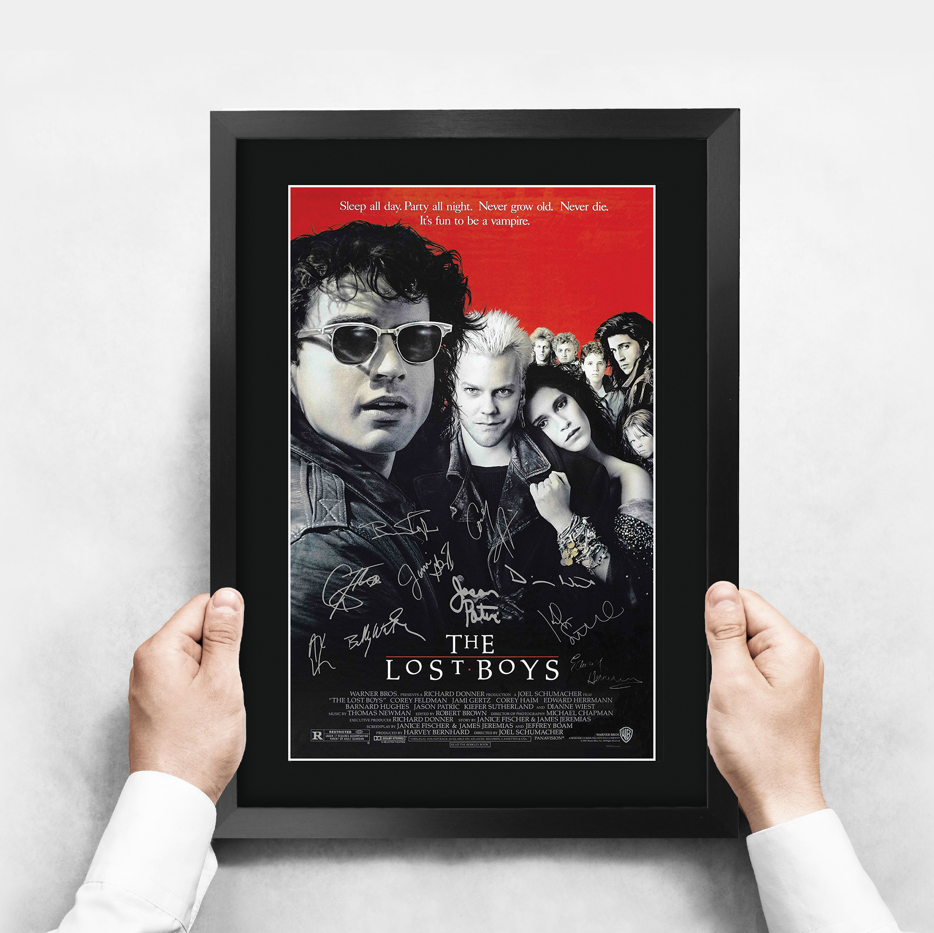 Lost Boys Ideal Gift Printed Framed Autograph Picture to Movie Memorabilia Fans - Picture 18 of 45