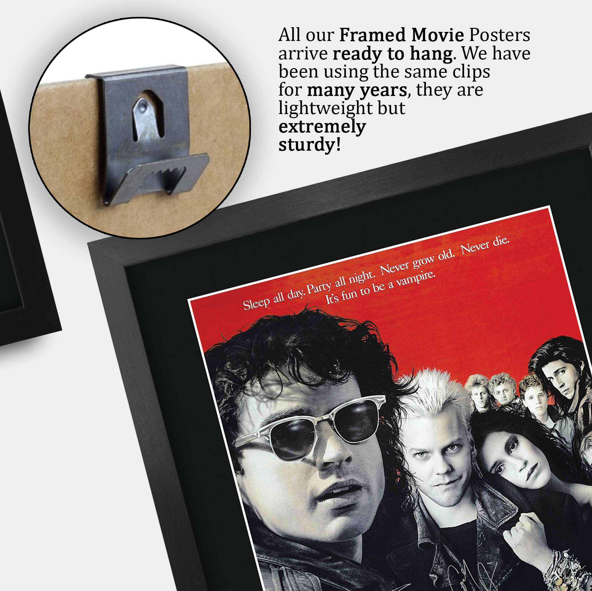 Lost Boys Ideal Gift Printed Framed Autograph Picture to Movie Memorabilia Fans - Picture 20 of 45