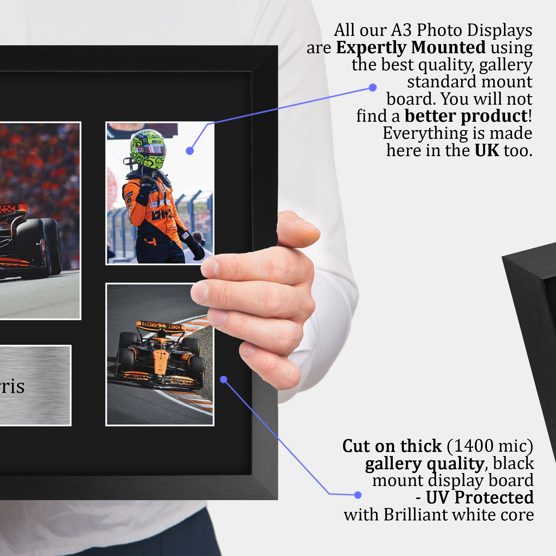 Lando Norris McLaren Cool Gift Idea Framed Photo Prints for Fans of F1 Formula 1 - Picture 28 of 31