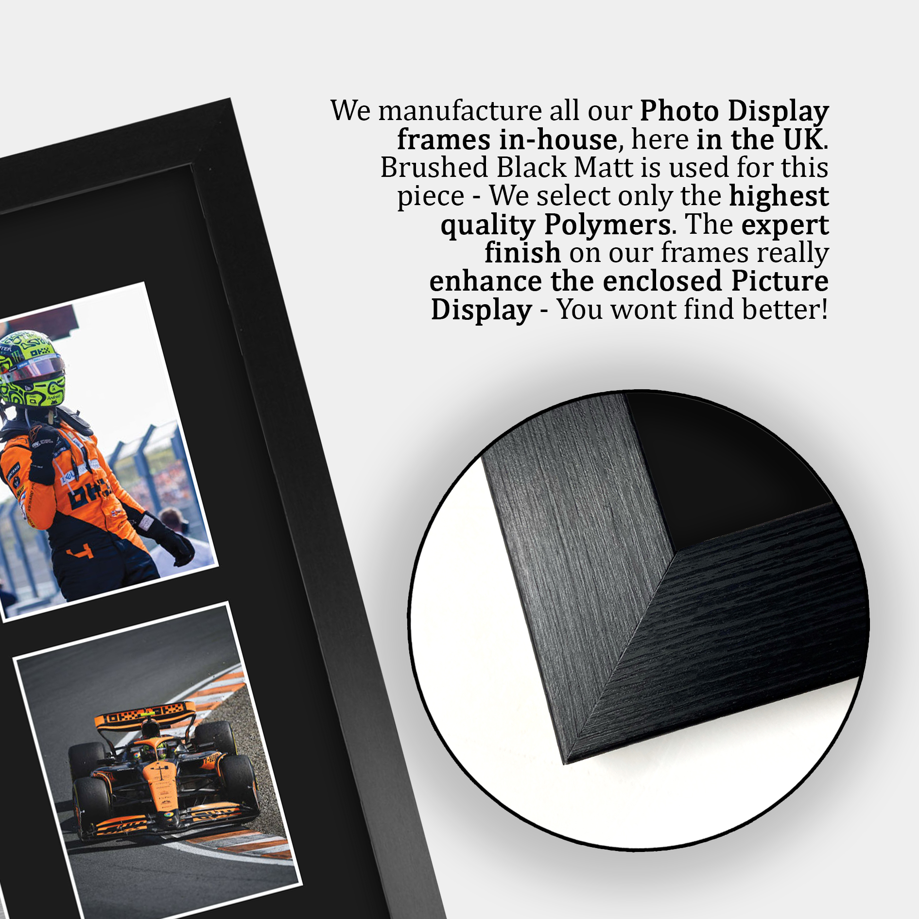 Lando Norris McLaren Cool Gift Idea Framed Photo Prints for Fans of F1 Formula 1 - Picture 30 of 31