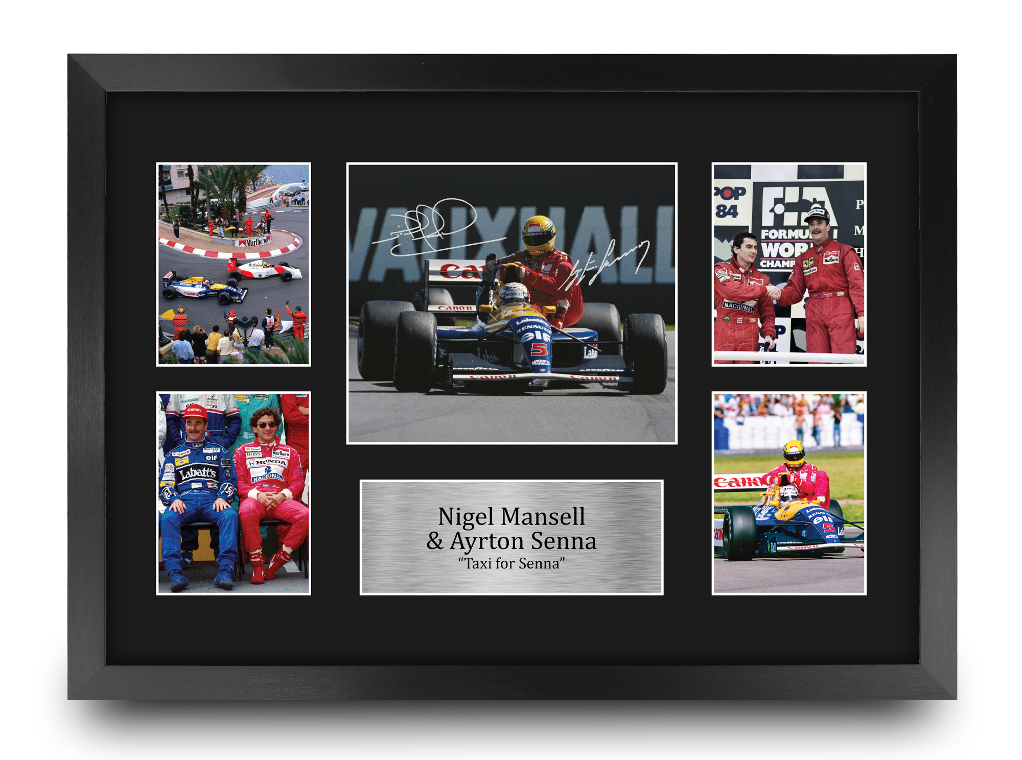 Nigel Mansell & Ayrton Senna Formula 1 Gift Signed A4 Photo Prints to Fans of F1 - Picture 18 of 24