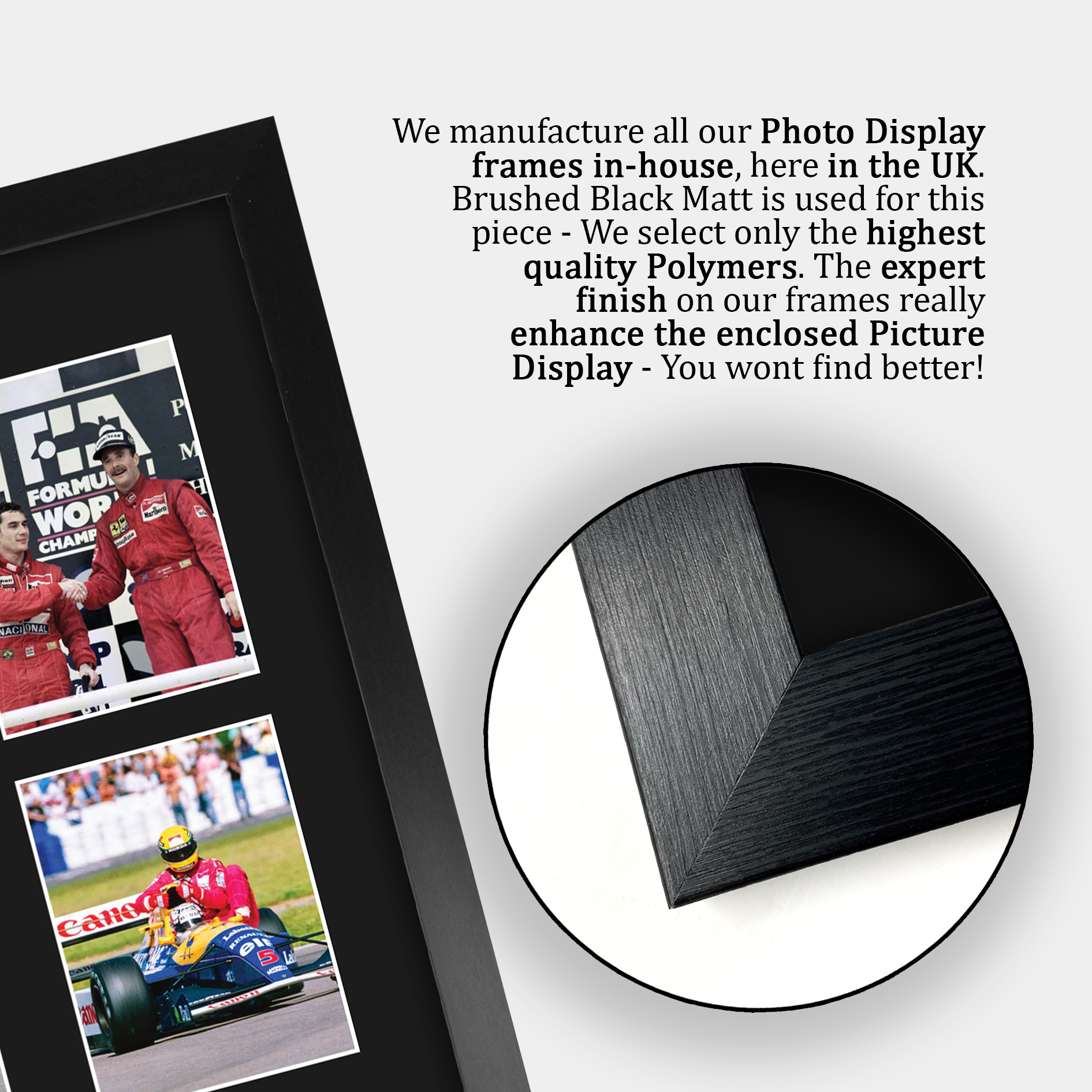 Nigel Mansell & Ayrton Senna Formula 1 Gift Signed A4 Photo Prints to Fans of F1 - Picture 23 of 24